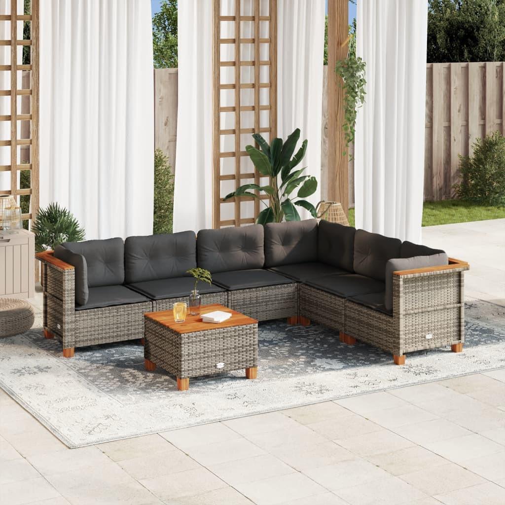 VidaXL Garten sofagarnitur poly-rattan