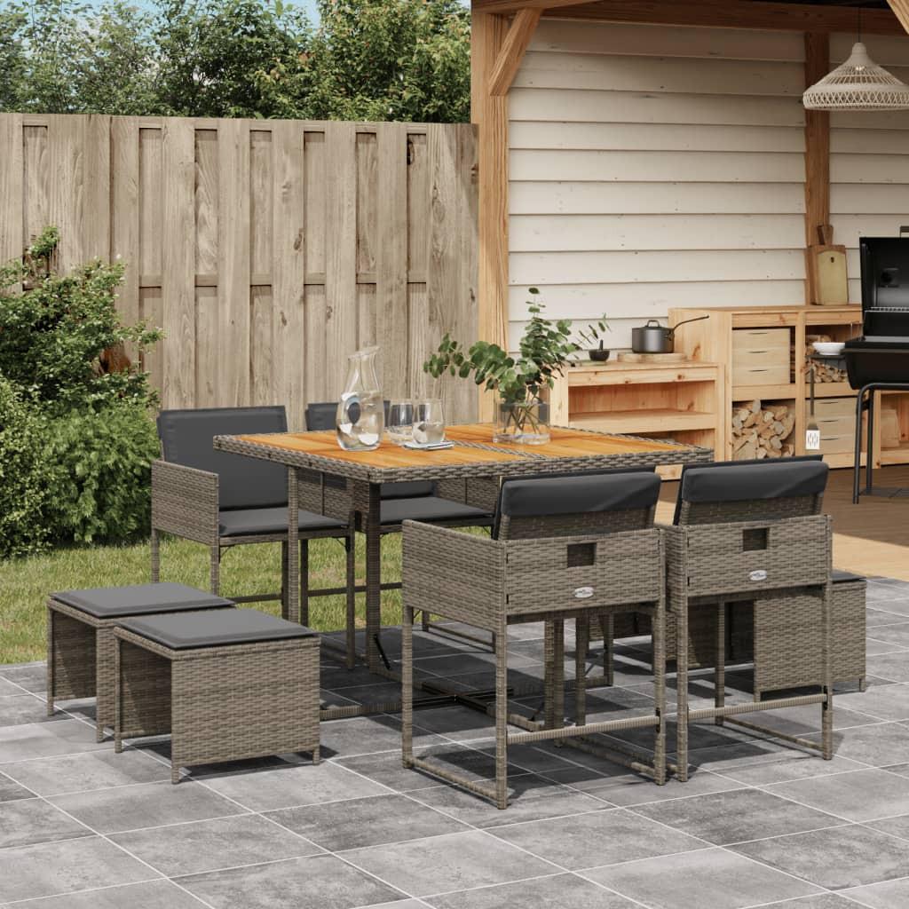 VidaXL Garten essgruppe poly-rattan