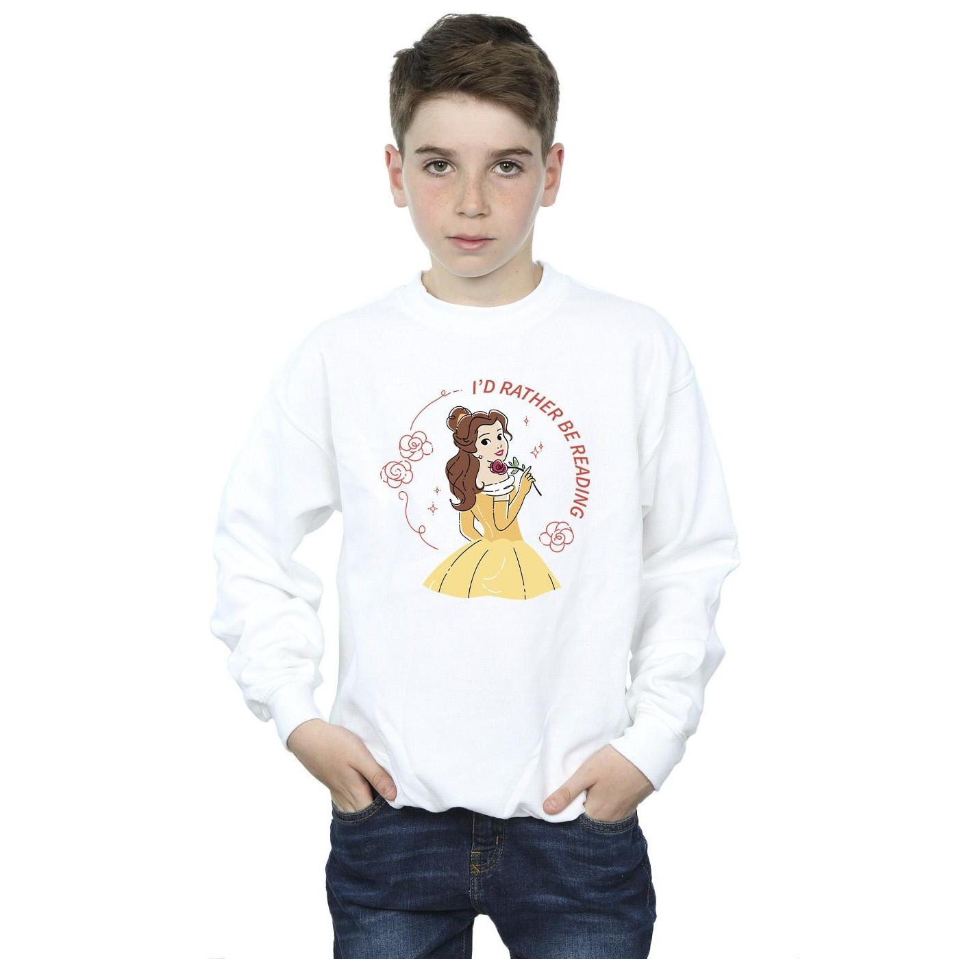 Disney Beauty And The Beast I'd Rather Be Reading Sweatshirt