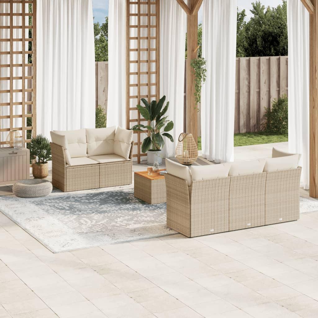 VidaXL Garten sofagarnitur poly-rattan