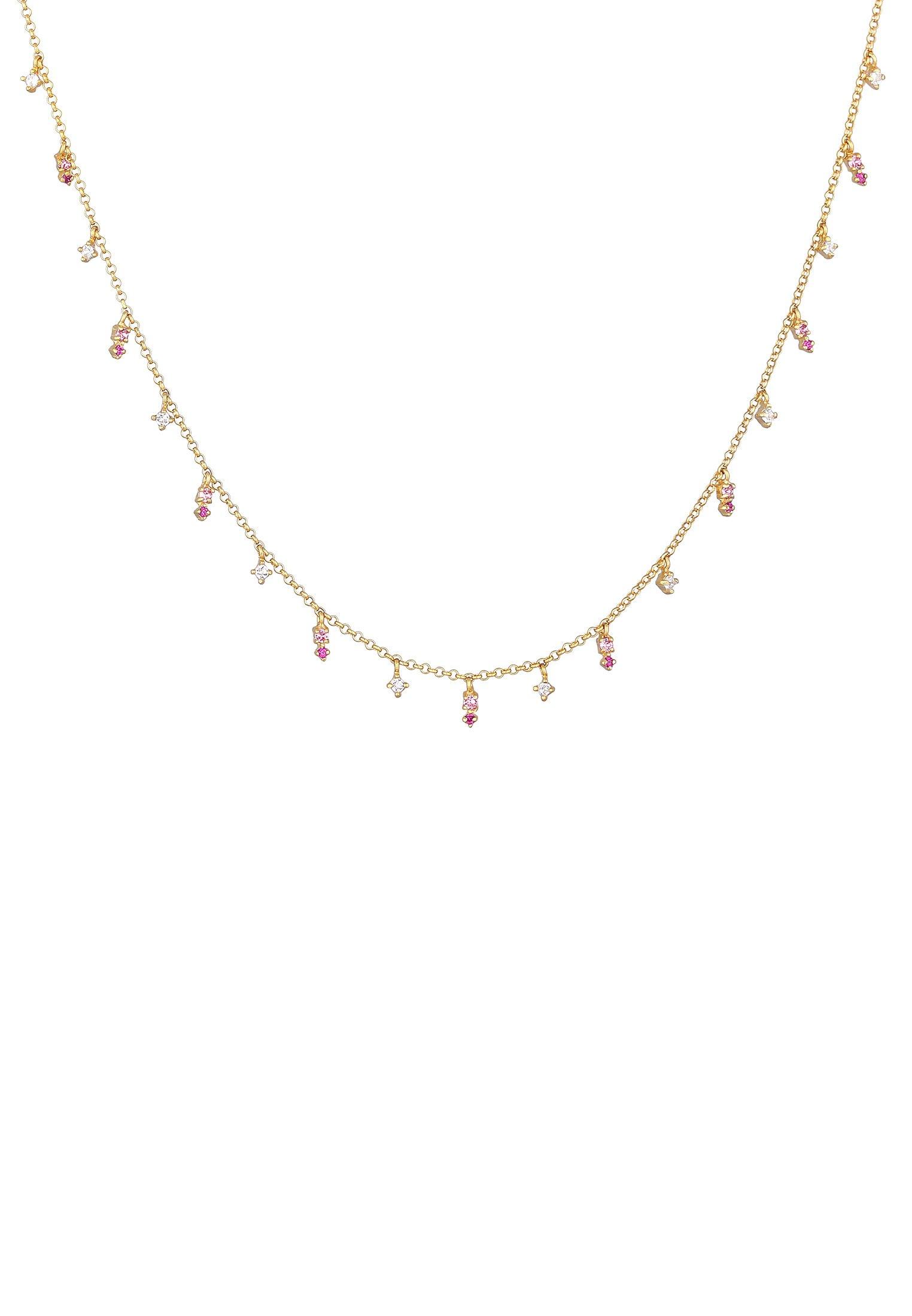 Elli Halskette Kristall Pink