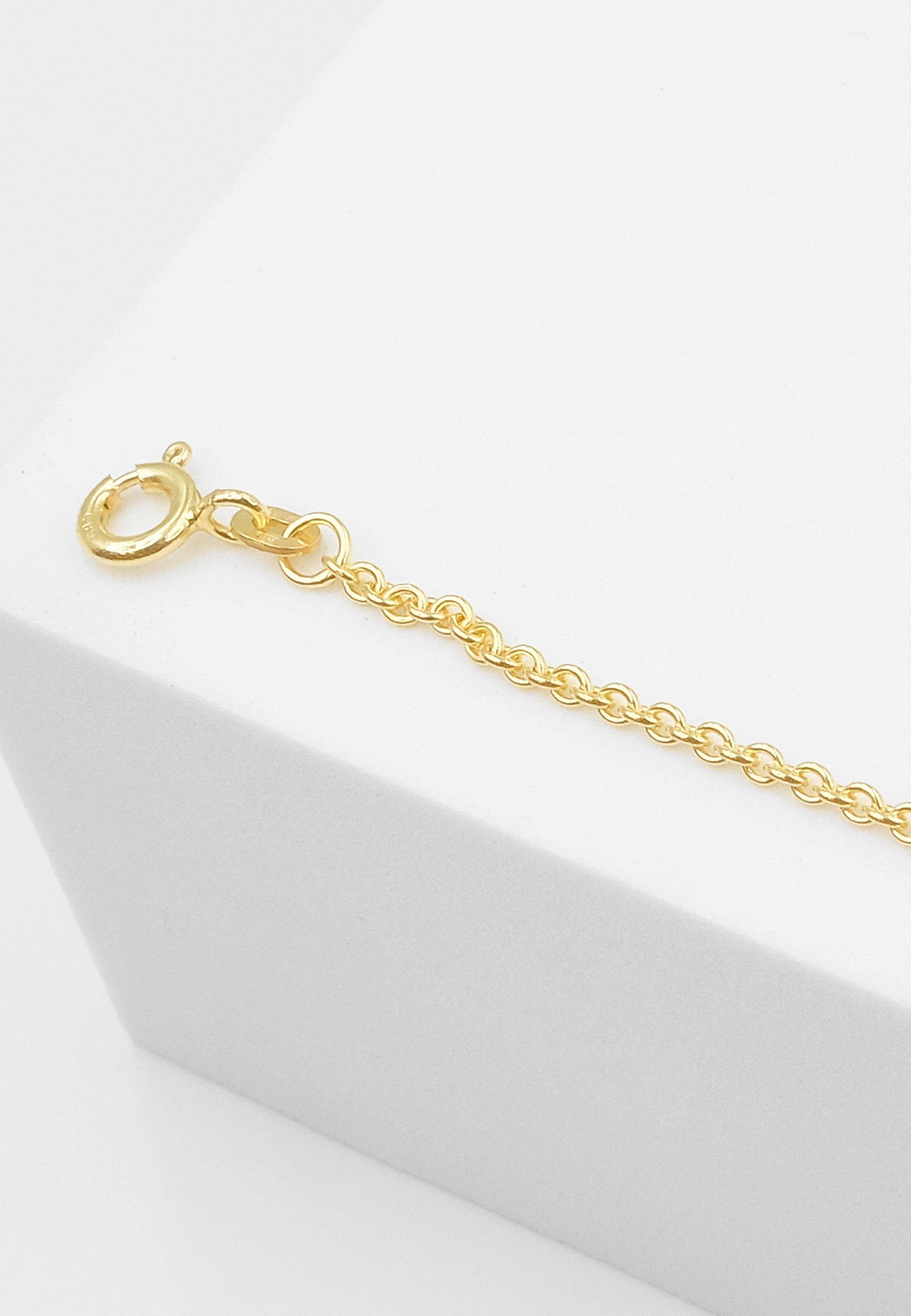 MUAU Schmuck ID-Bracelet Anker Gelbgold 585, 2mm, 14cm