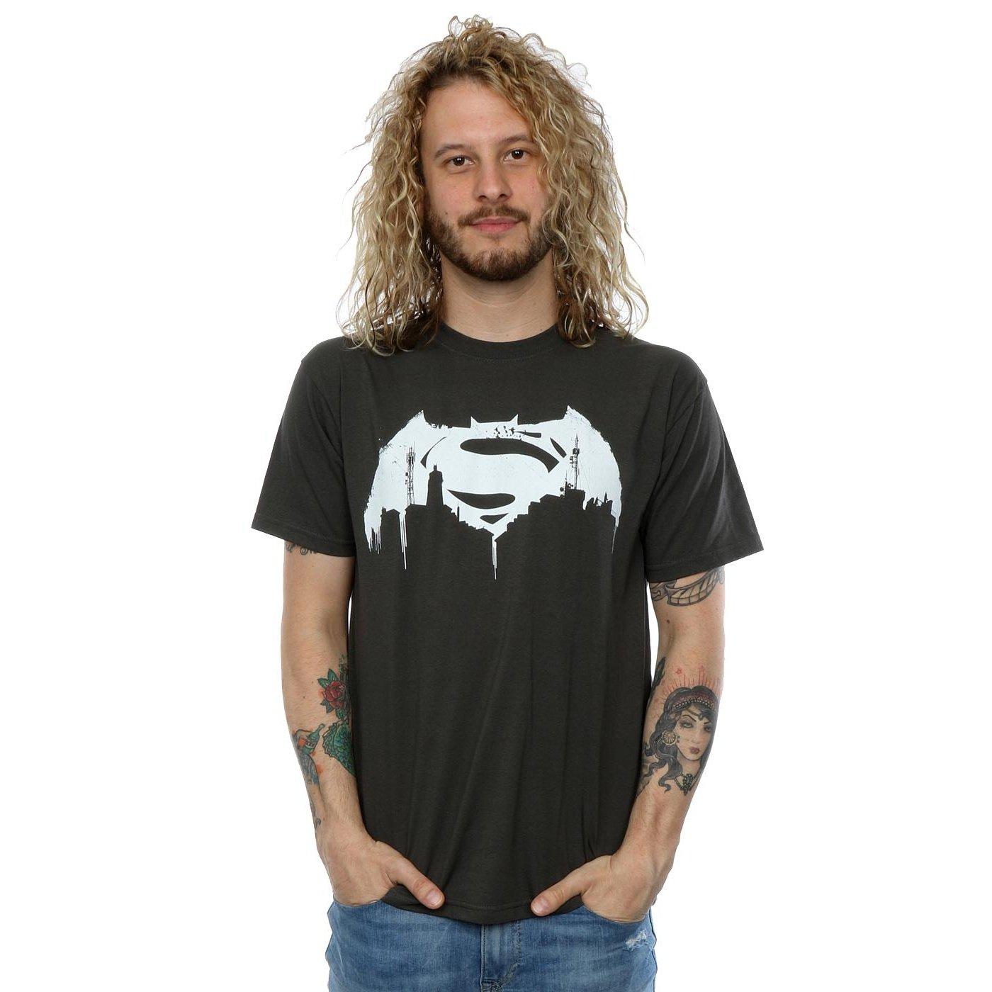 DC COMICS Batman v Superman Dawn of Justice Logo T-Shirt