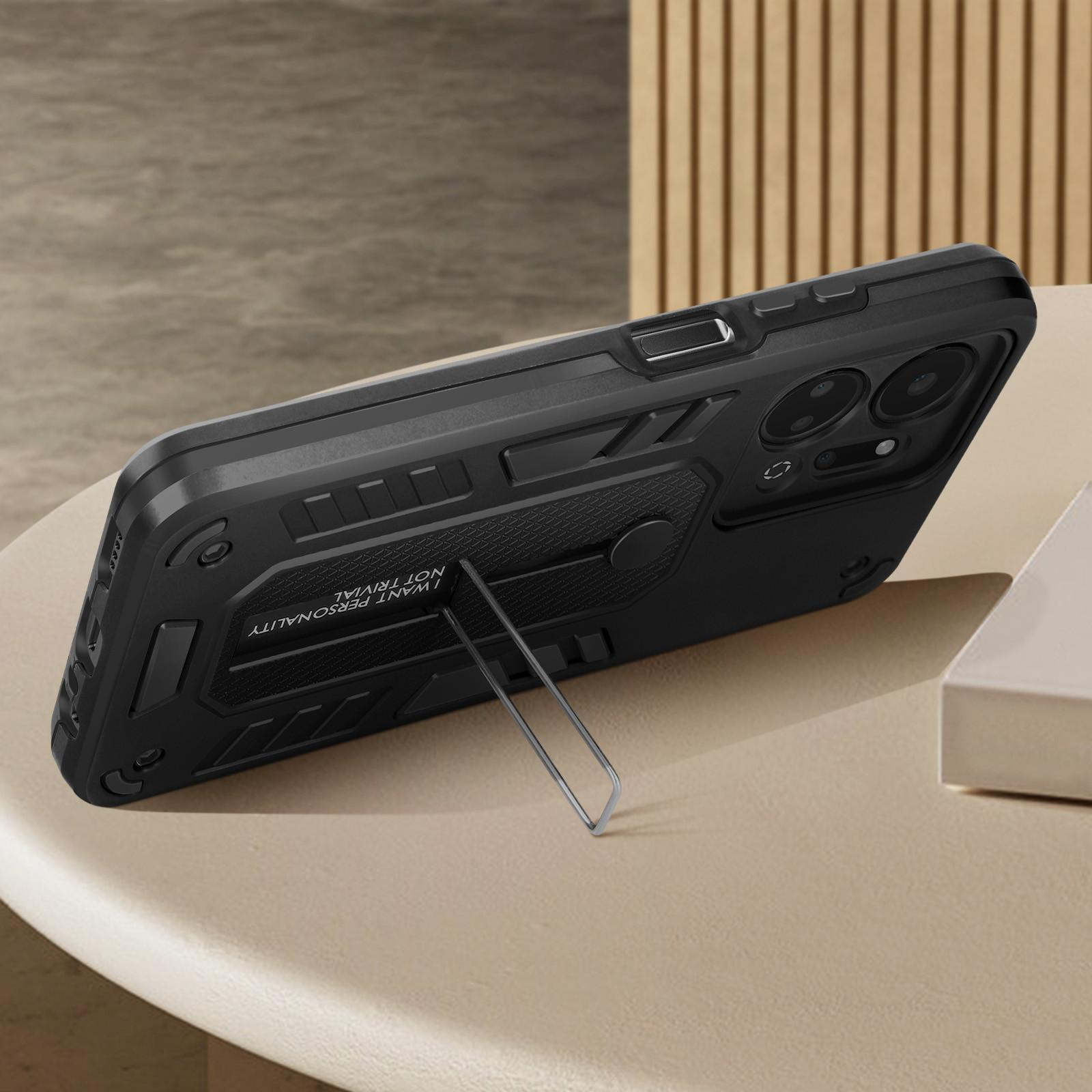 Avizar Stoßfeste Schutzhülle Honor X7a Schwarz