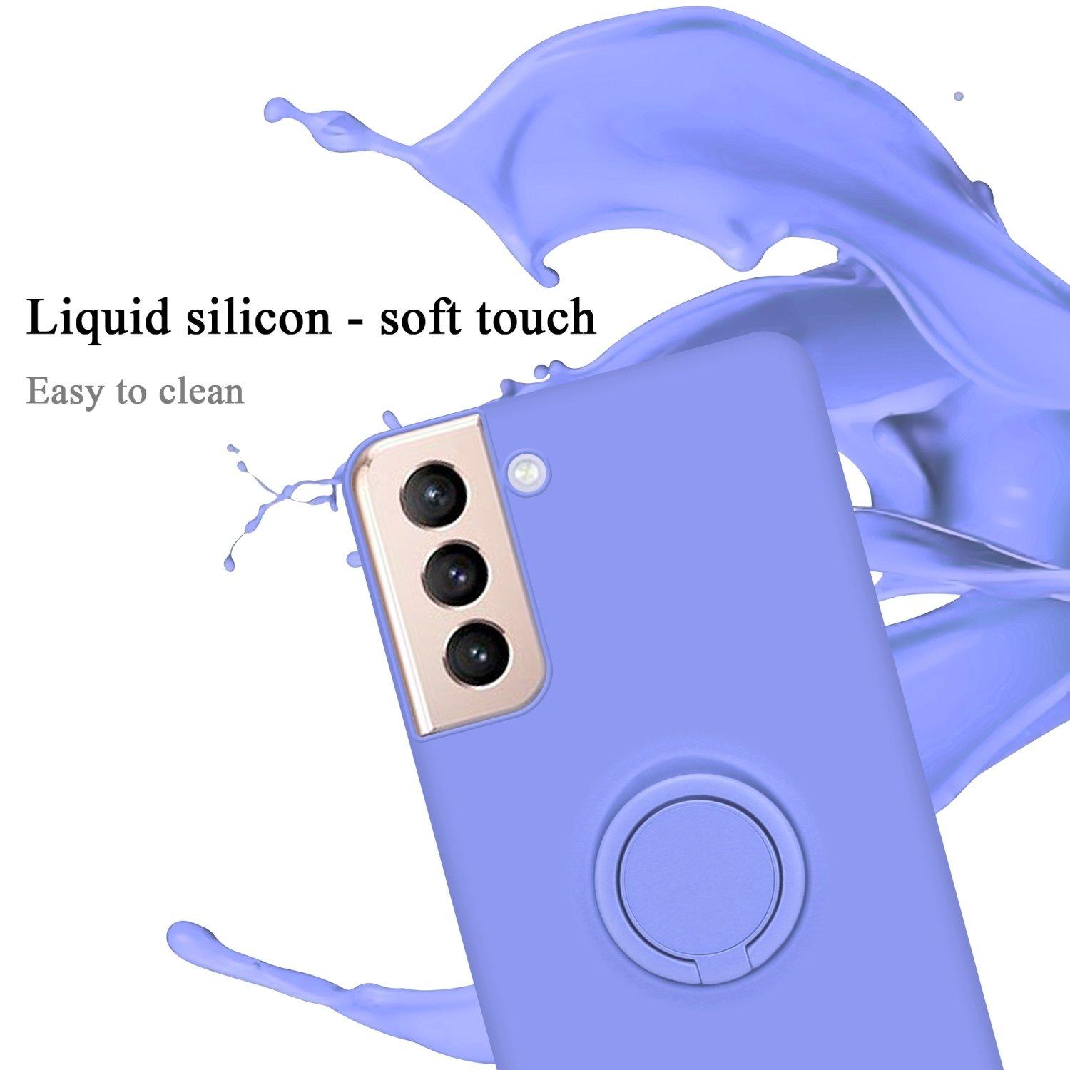 Cadorabo Hülle für Samsung Galaxy S22 PLUS TPU Silikon mit Ring Liquid