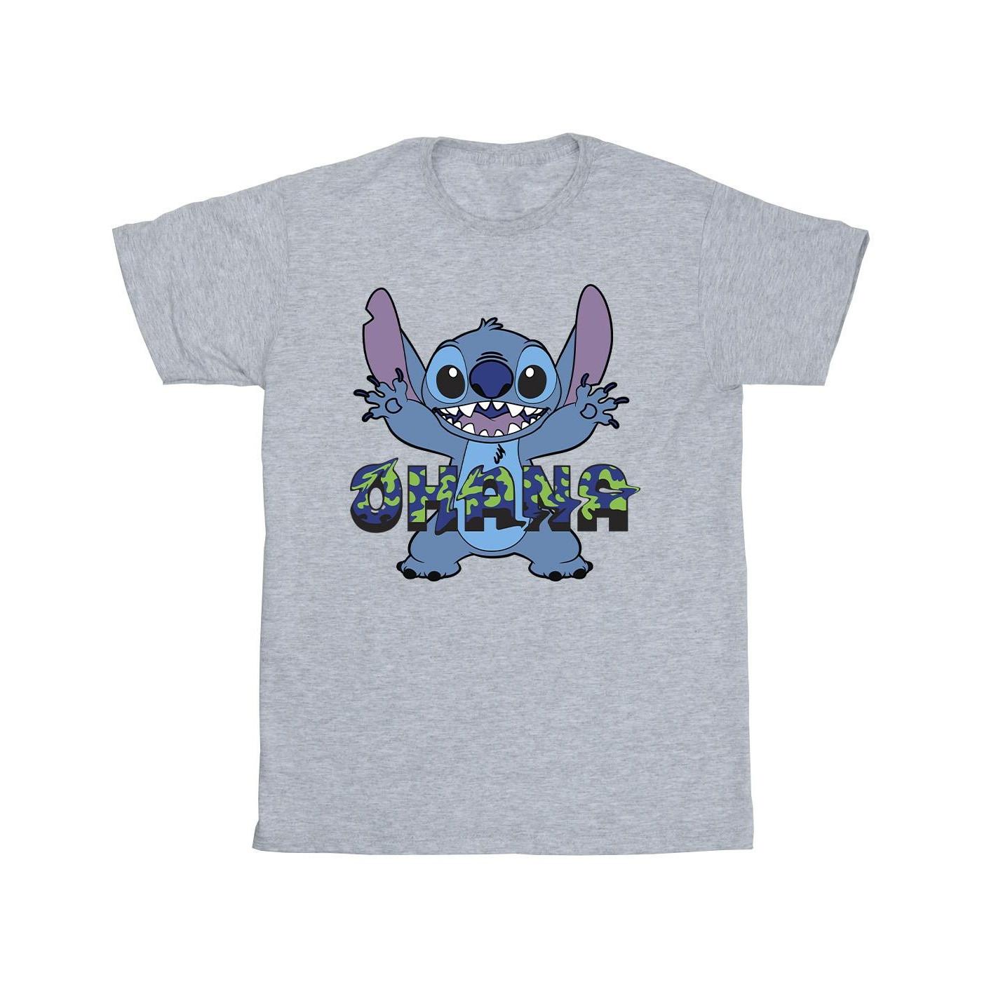 Disney Ohana Grafikdruck T-Shirt