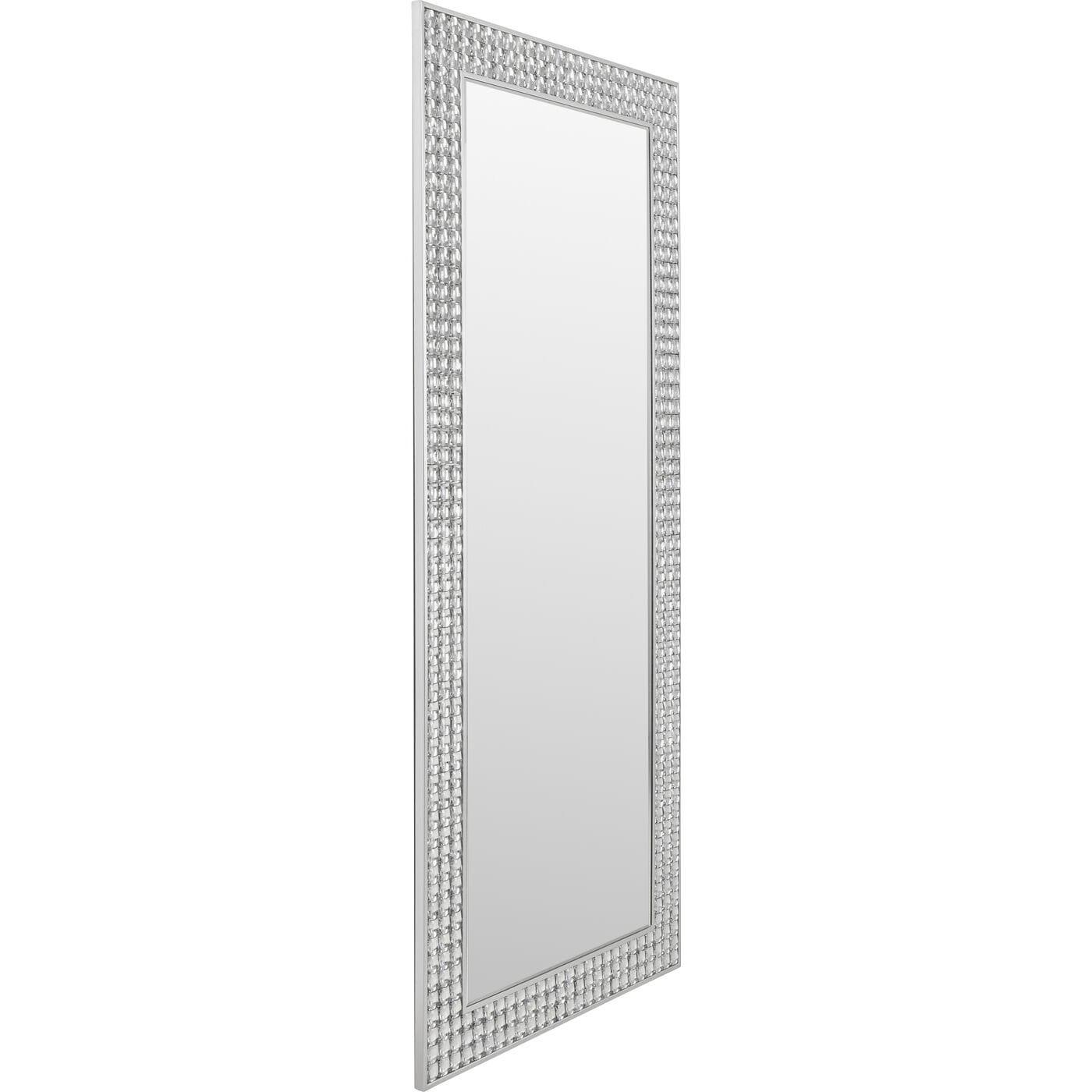 KARE Design Wandspiegel Crystals silber 80x180