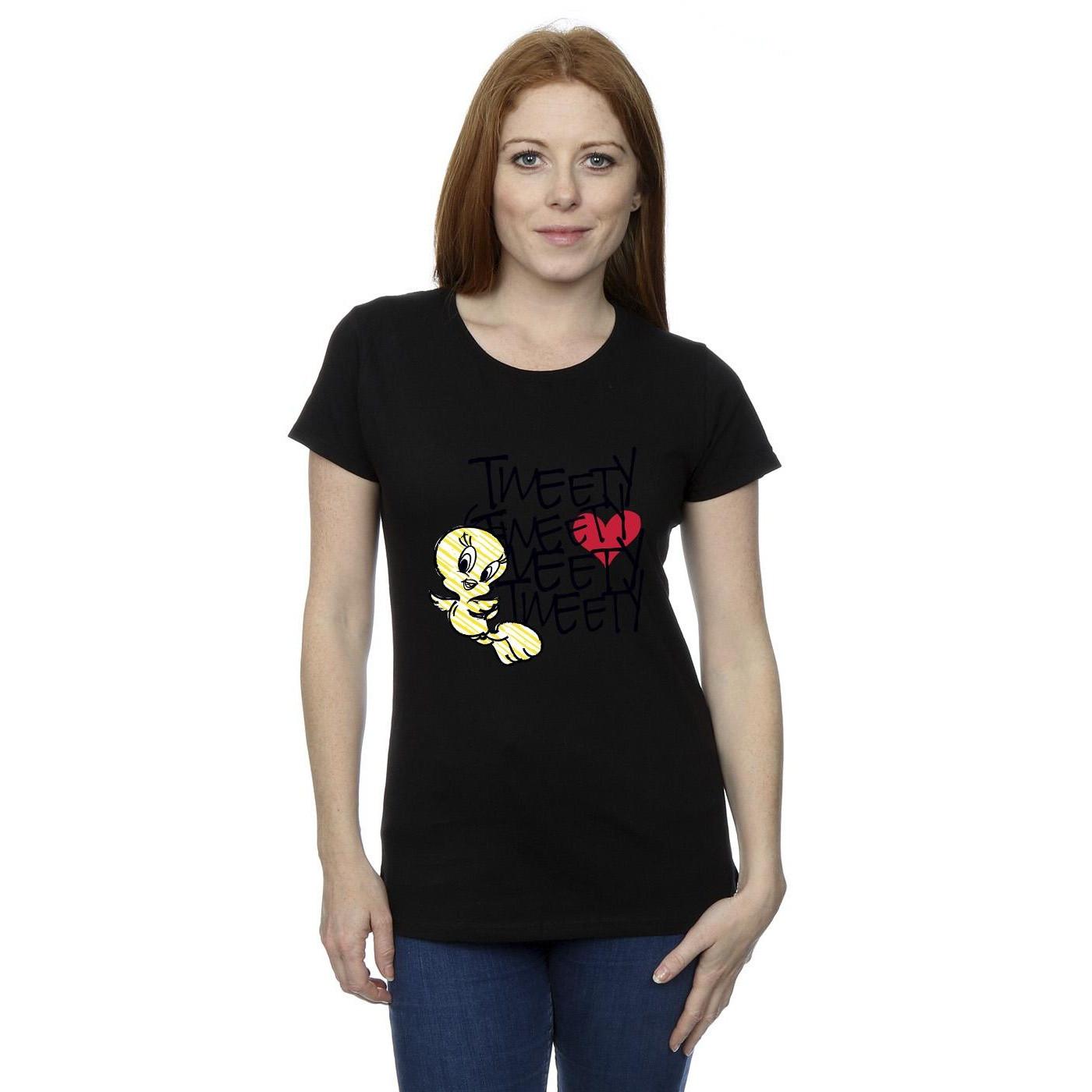 LOONEY TUNES Tweety Bird Grafikdruck Regular Fit T-Shirt