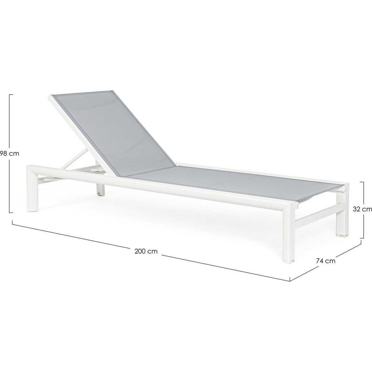 mutoni Sonnenliege Skipper New weiss