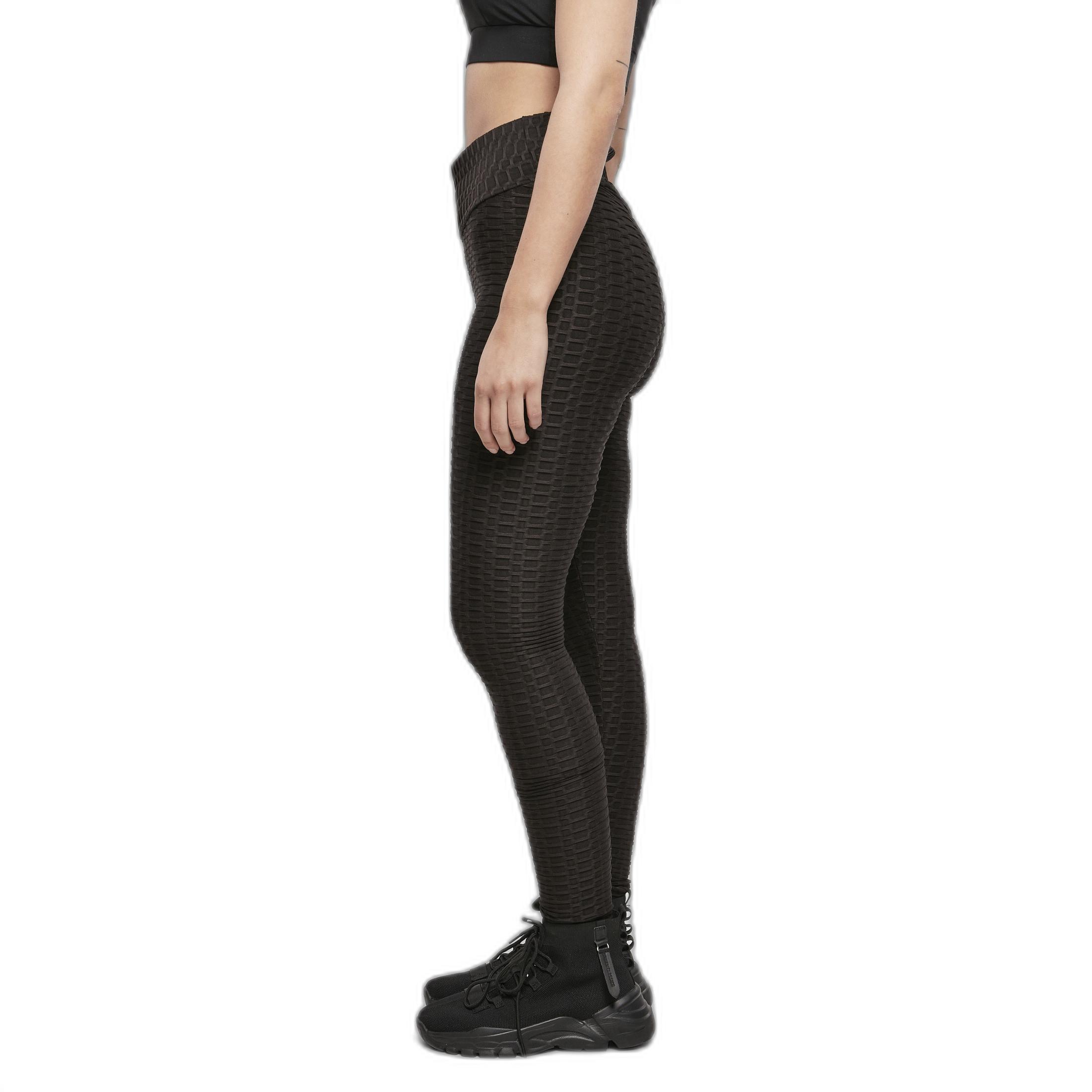 URBAN CLASSICS hochgechnittene legging für en urban claic honeycomb