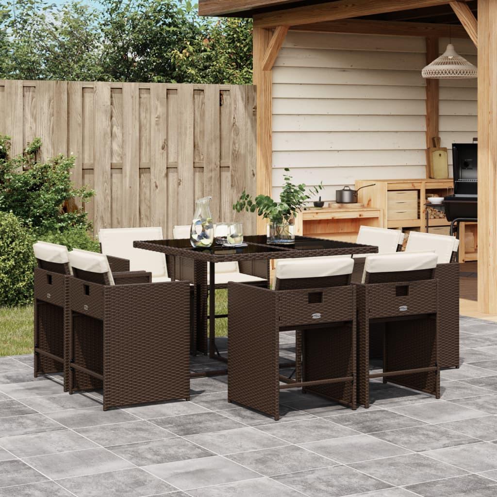 VidaXL Garten essgruppe poly-rattan