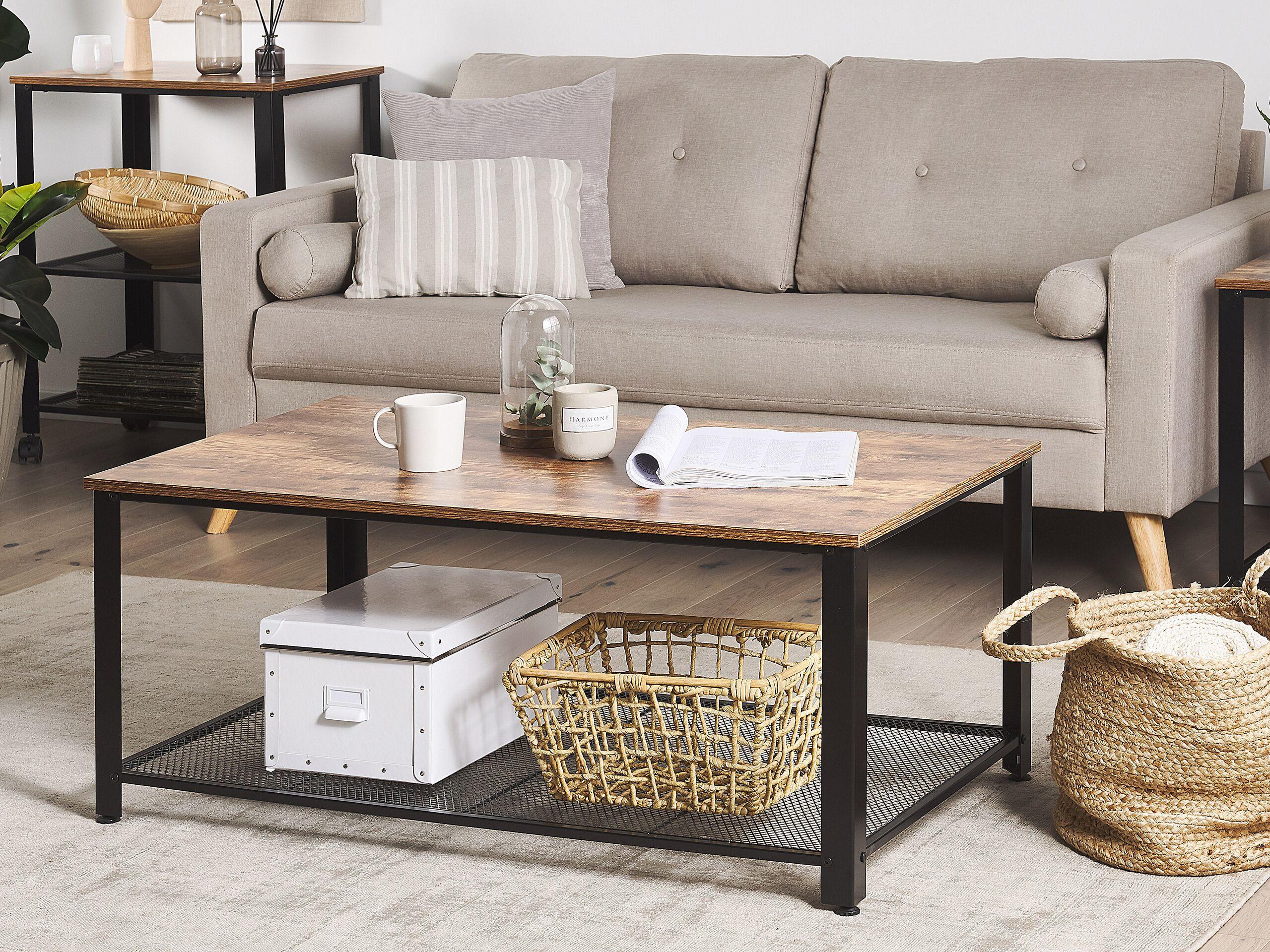 Beliani Couchtisch aus Spanplatte Skandinavisch ASTON