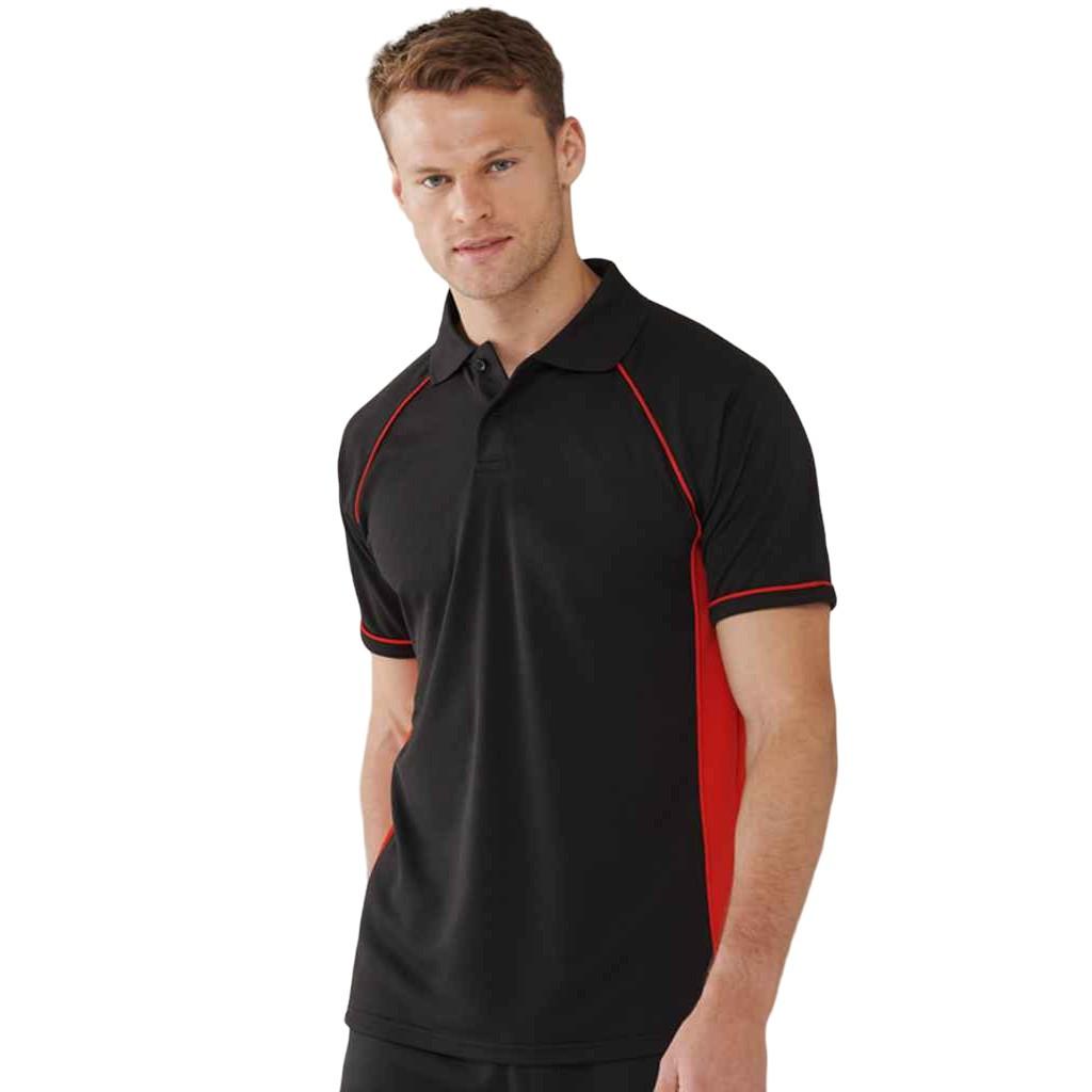 Finden & Hales Poloshirt Kontrasteinsatz