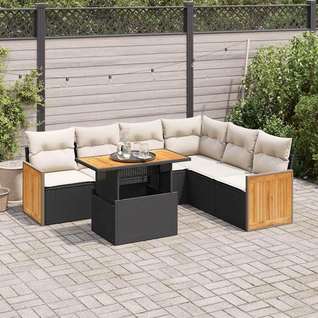 VidaXL Gartensofa set poly-rattan