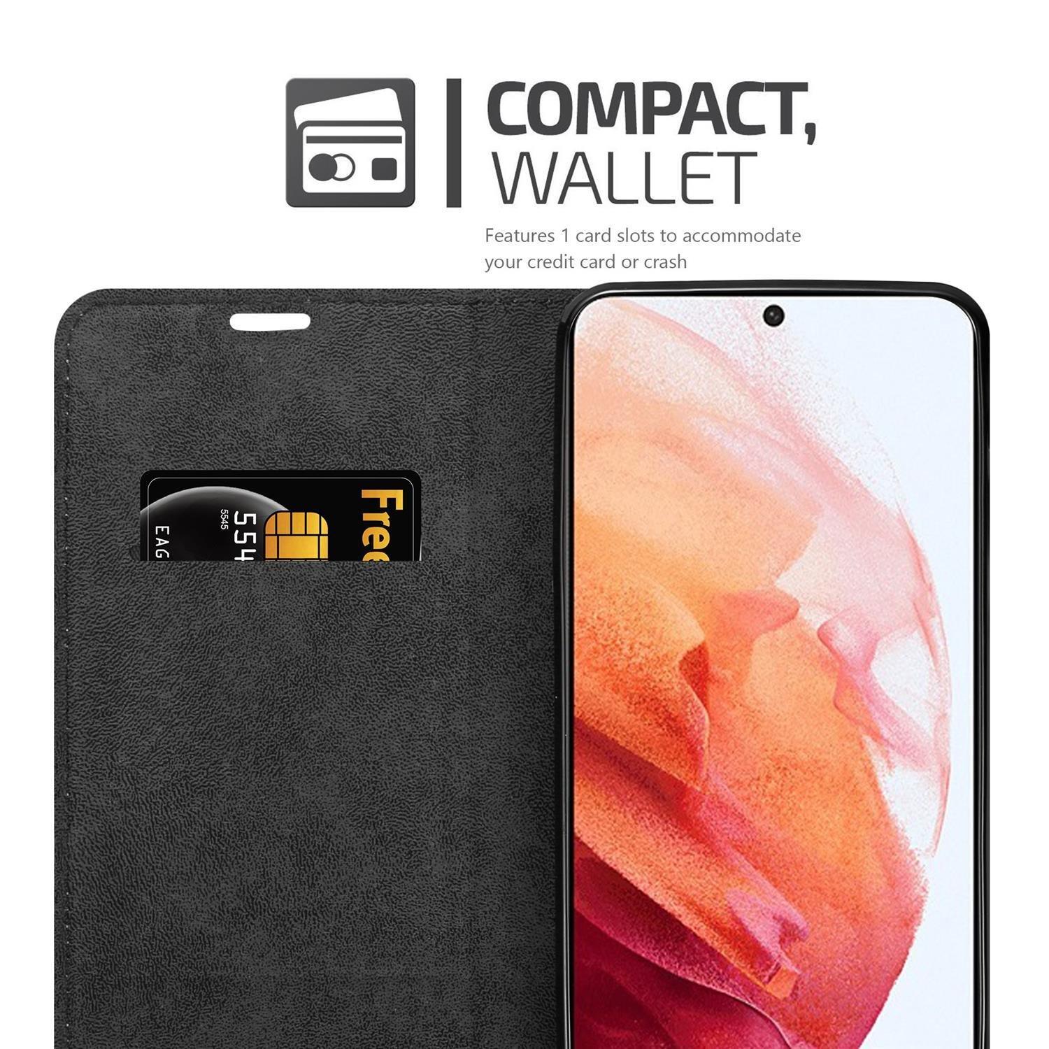 Cadorabo Hülle für Samsung Galaxy S21 5G Magnetverschluss, Kartenfach