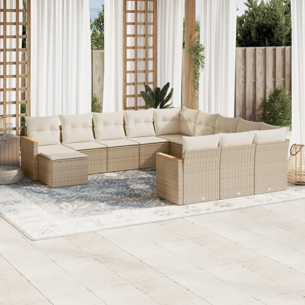 VidaXL Garten sofagarnitur poly-rattan