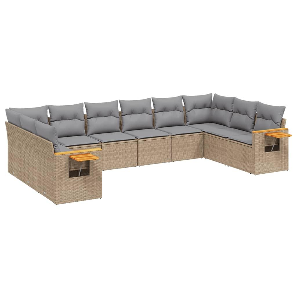 VidaXL Garten sofagarnitur poly-rattan