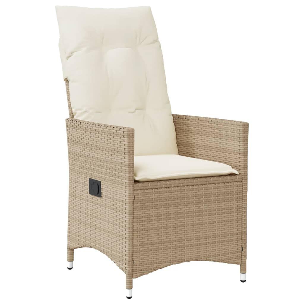 VidaXL Gartensessel verstellbar poly-rattan