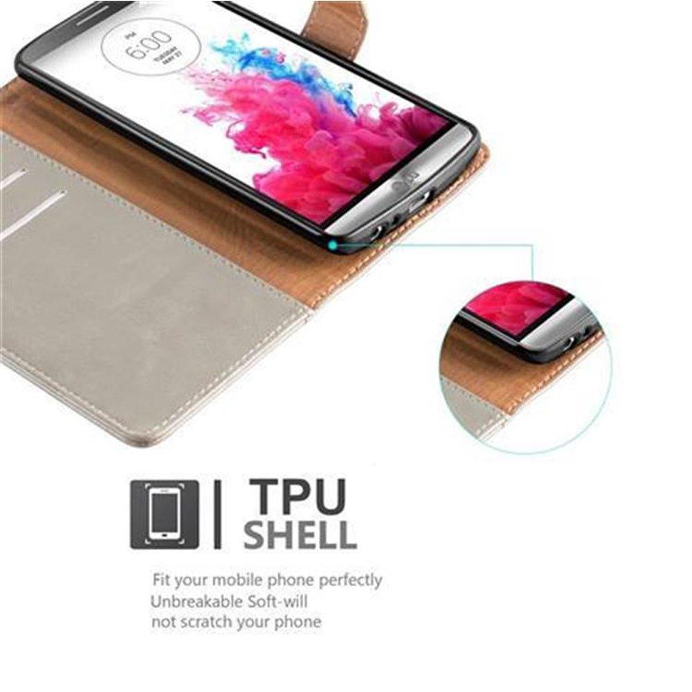 Cadorabo Hülle für LG G3 Magnetverschluss, Kartenfach