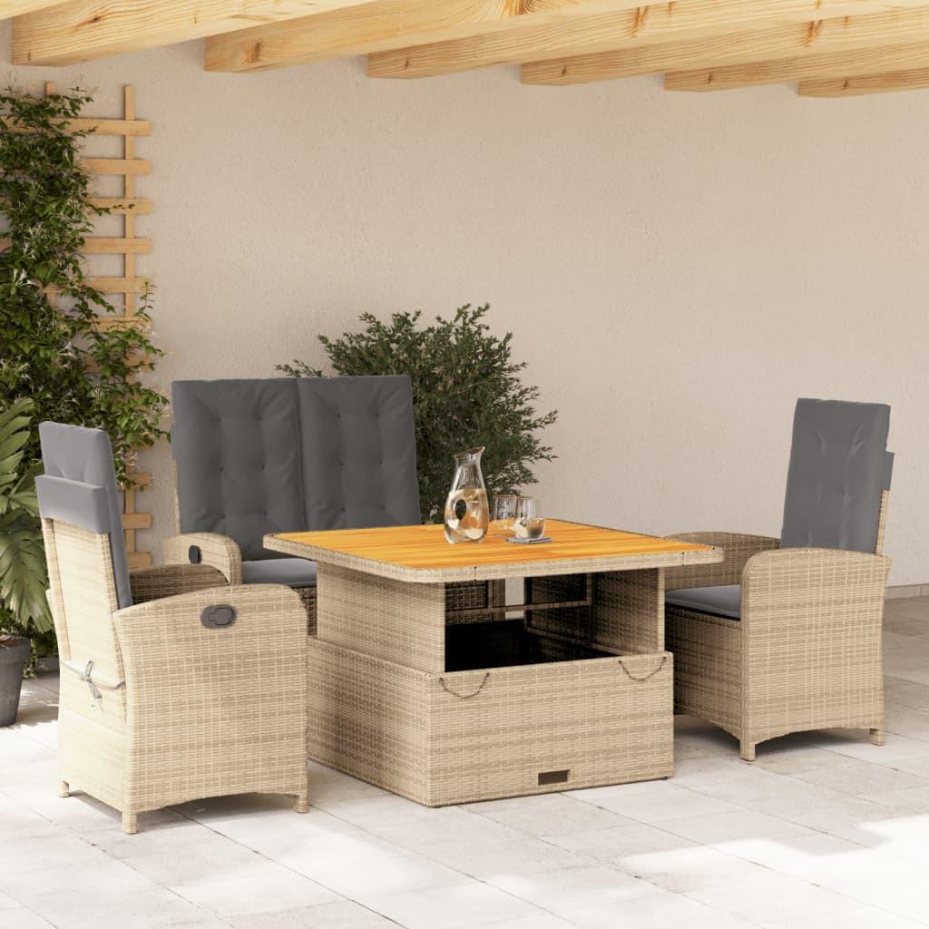 VidaXL Garten essgruppe poly-rattan