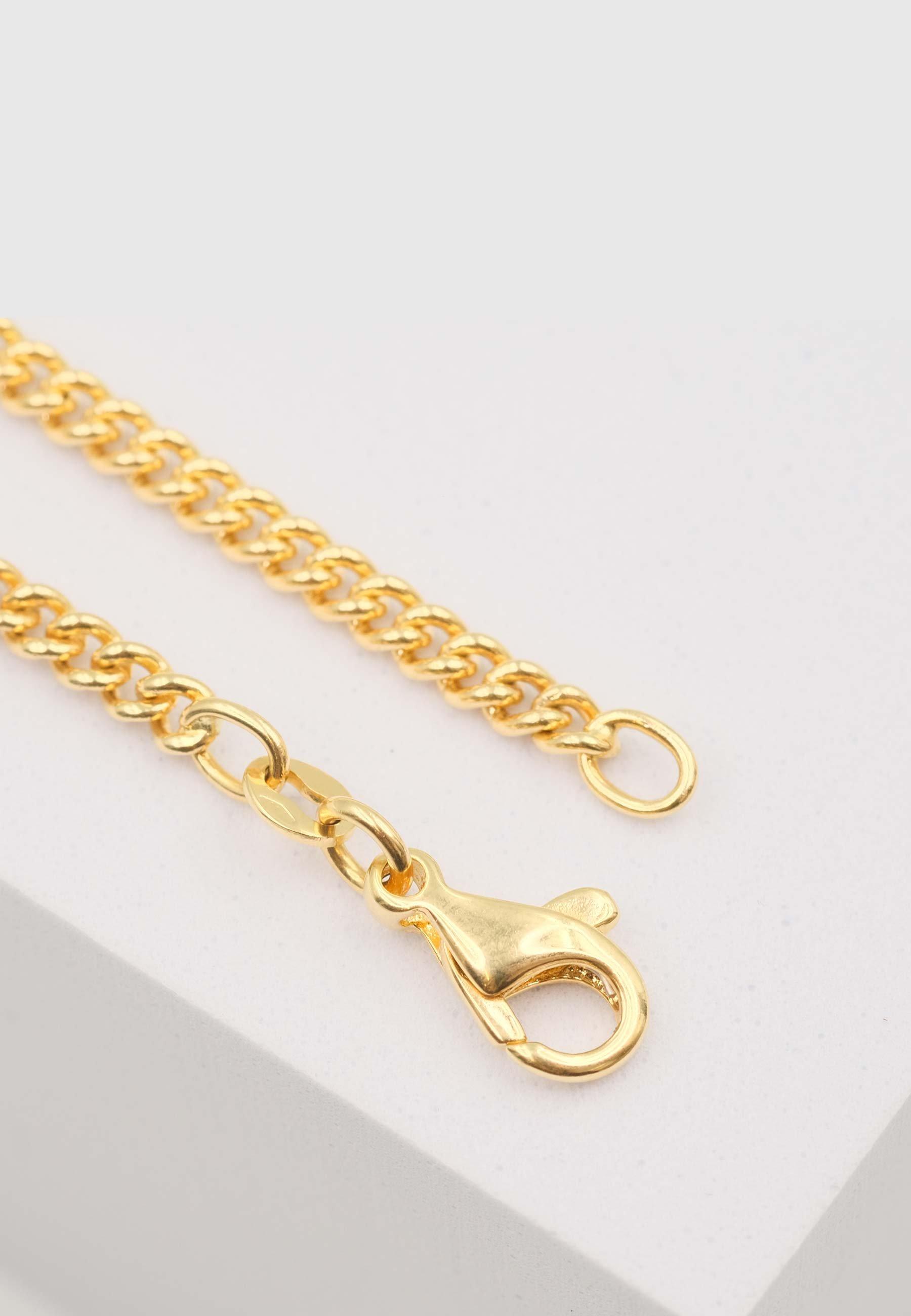 MUAU Schmuck Collier Rundpanzer Gelbgold 750, 2.8mm, 50cm