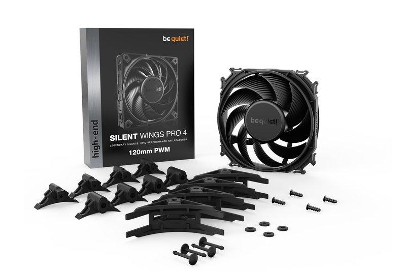 BE QUIET! ! SILENT WINGS PRO 4 | 120mm PWM Computergehäuse Ventilator 12 cm Schwarz 1 Stück(e)