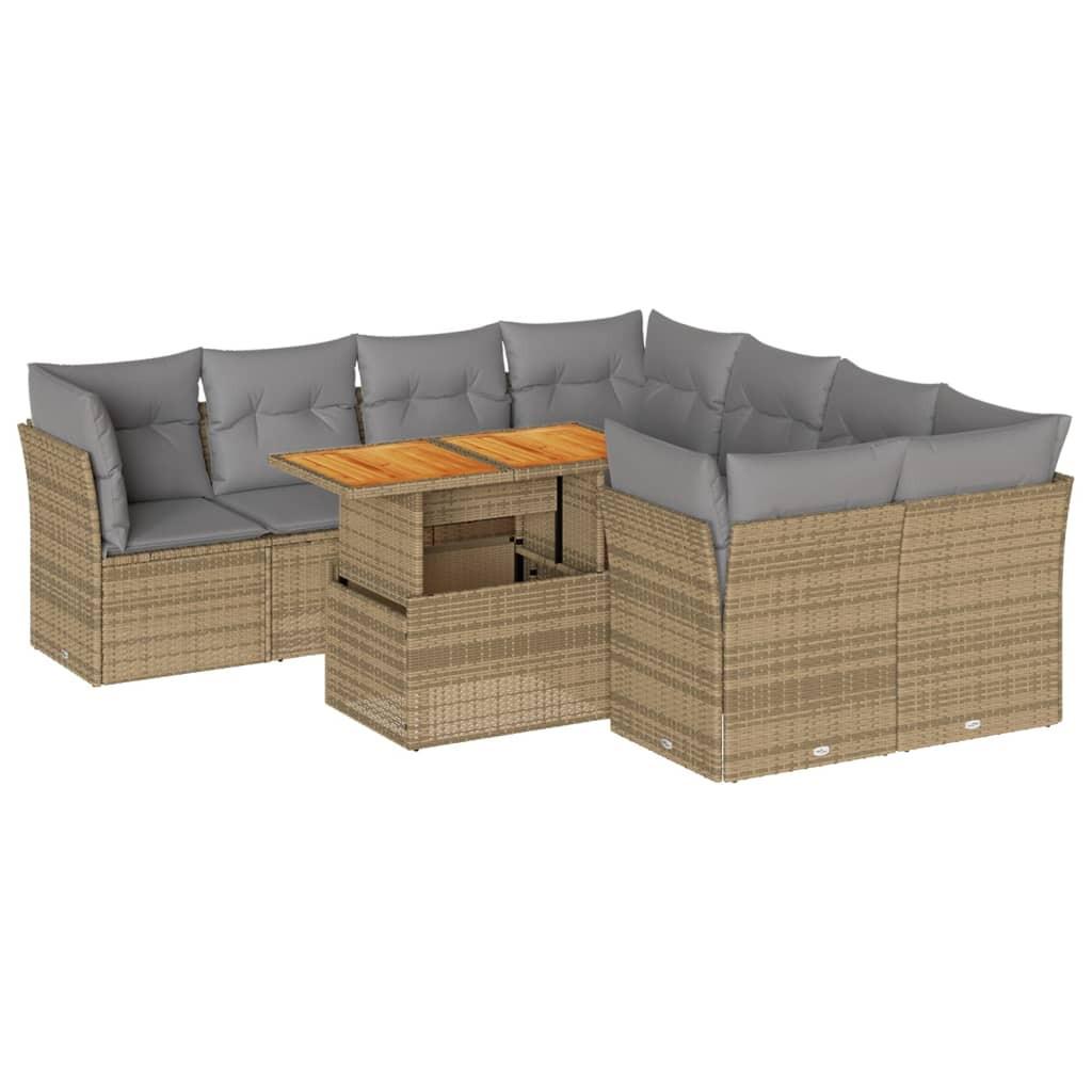 VidaXL Garten sofagarnitur poly-rattan