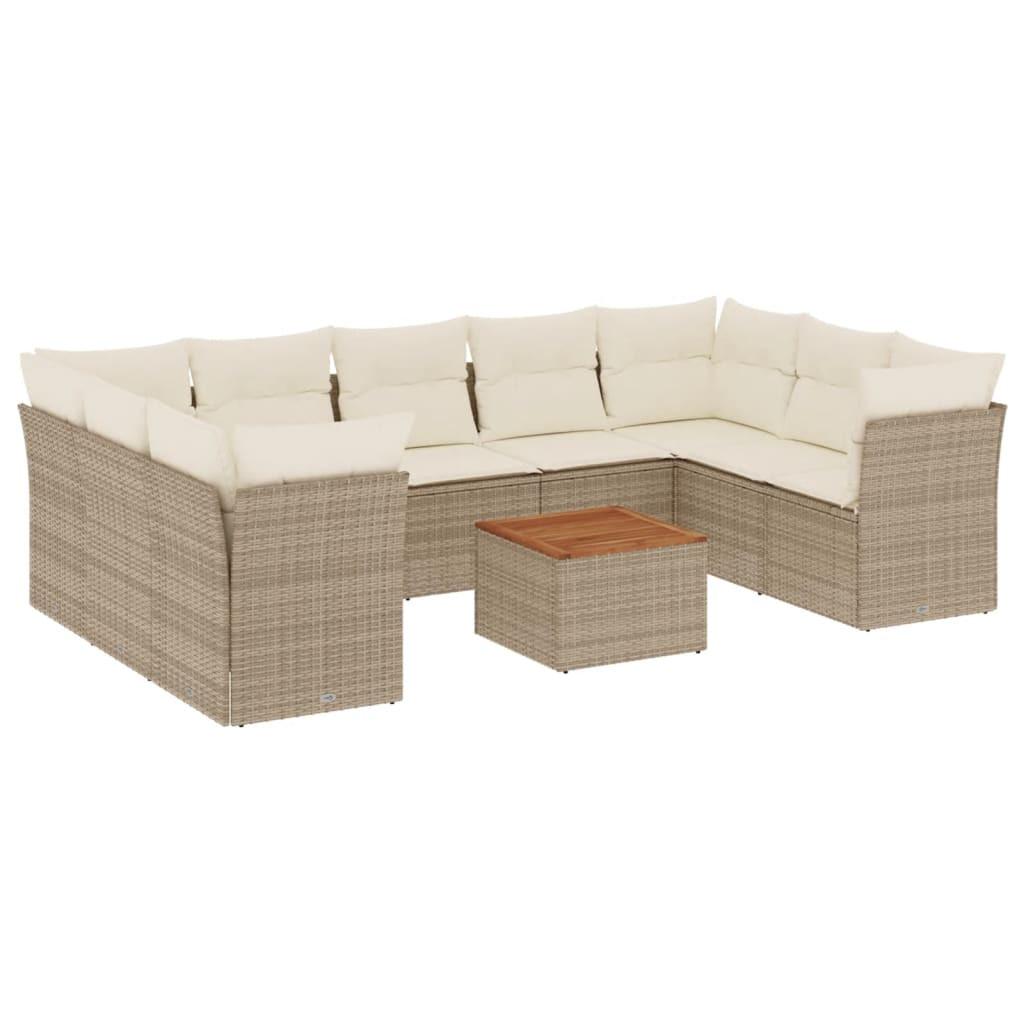 VidaXL Garten sofagarnitur poly-rattan
