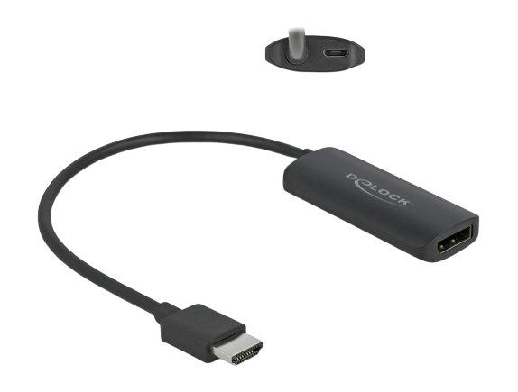 DeLock DeLOCK Adapter HDMI-A Stecker zu DisplayPort Buchse 8K