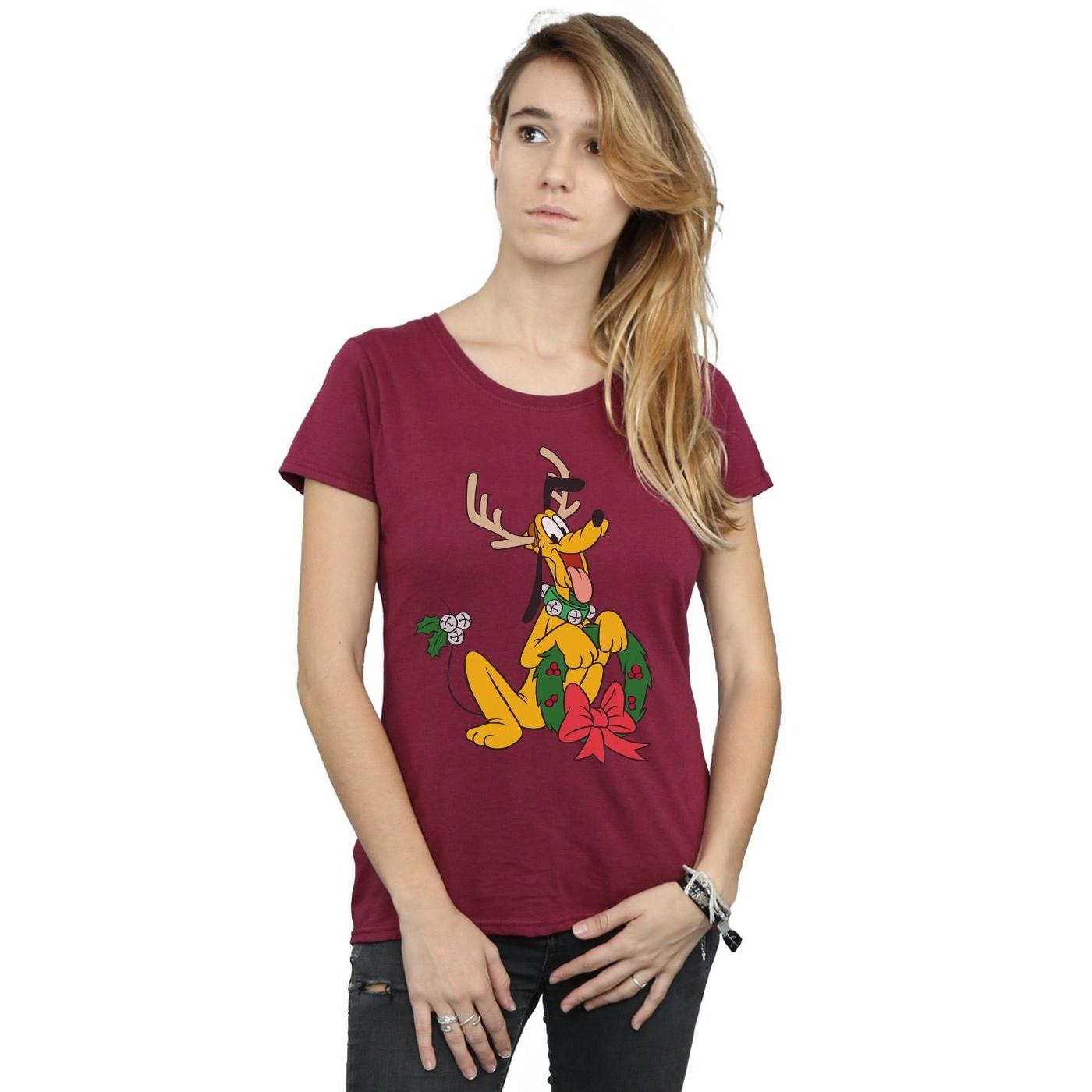 Disney Pluto Christmas Antlers T-Shirt