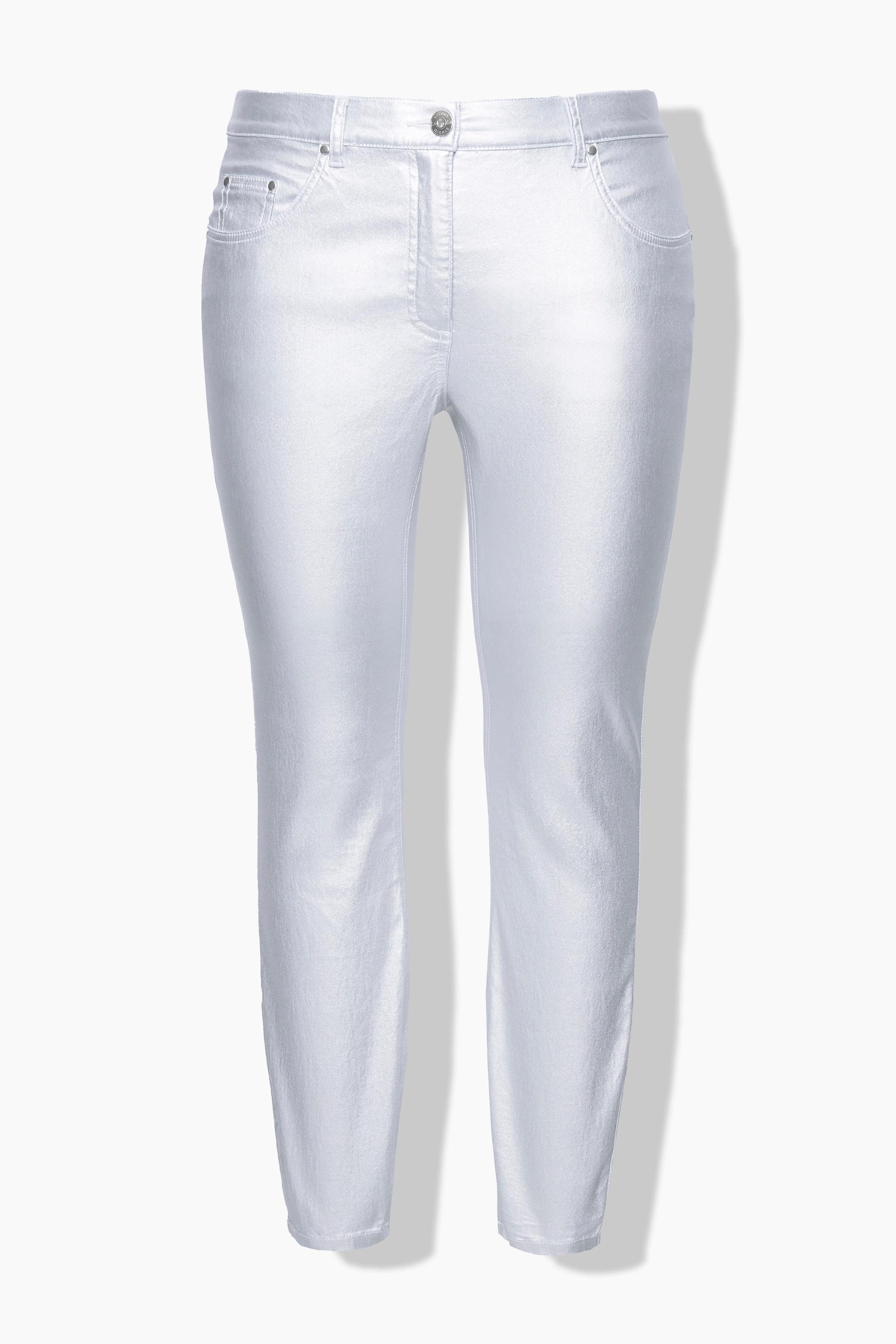 Studio Untold Skinny Fit Beschichtete 5-Pocket Jeans