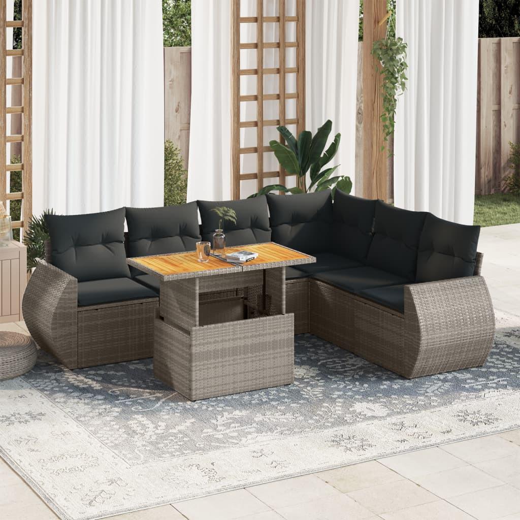 VidaXL Garten sofagarnitur poly-rattan