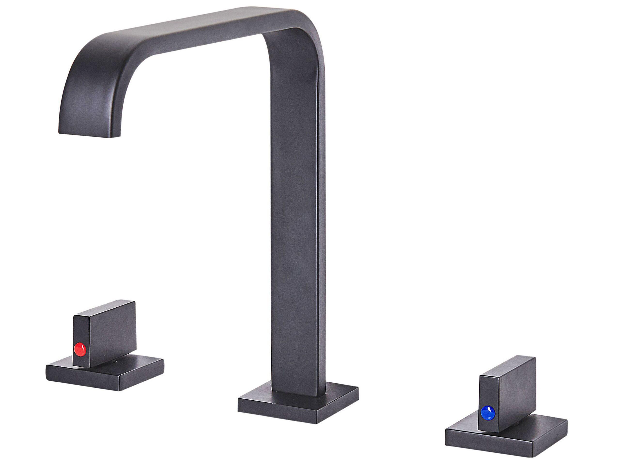 Beliani Waschtischarmatur aus Messing Modern KAGERA