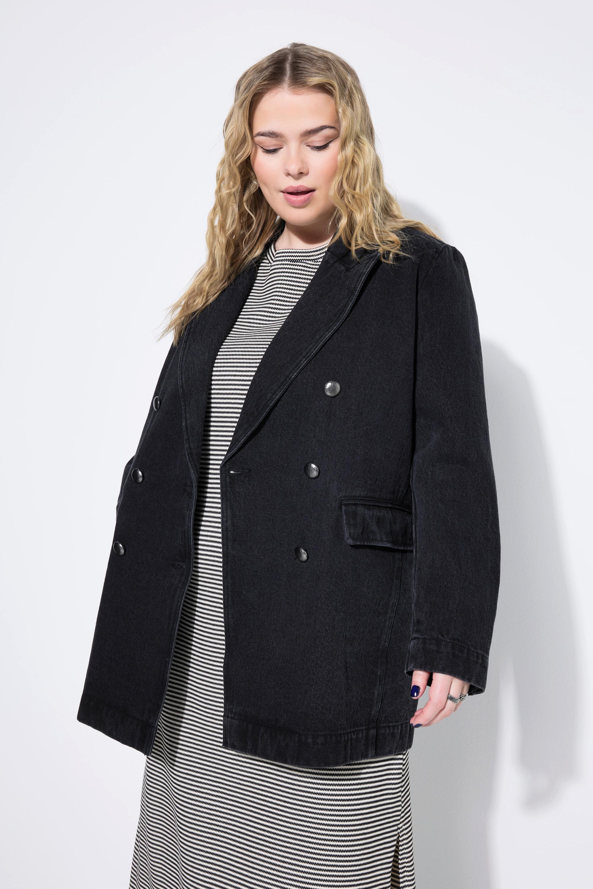 Studio Untold Blazer, Jeans, Loose Shape, Zweireiher