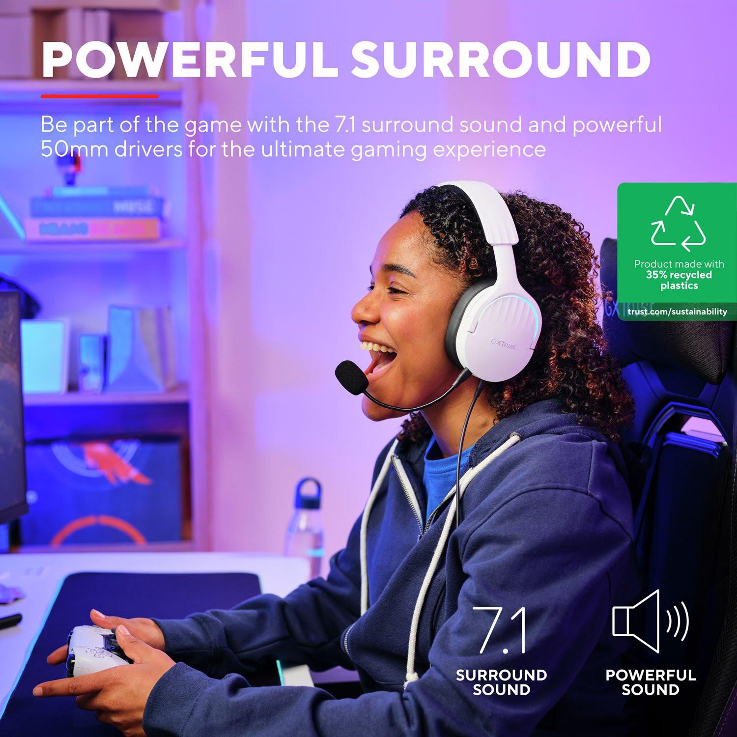 Trust Computer GXT490W FAYZO 7.1 USB HEADSET