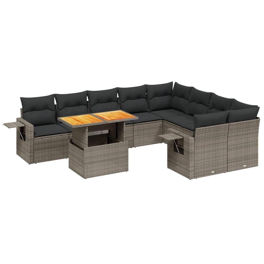 VidaXL Garten sofagarnitur poly-rattan