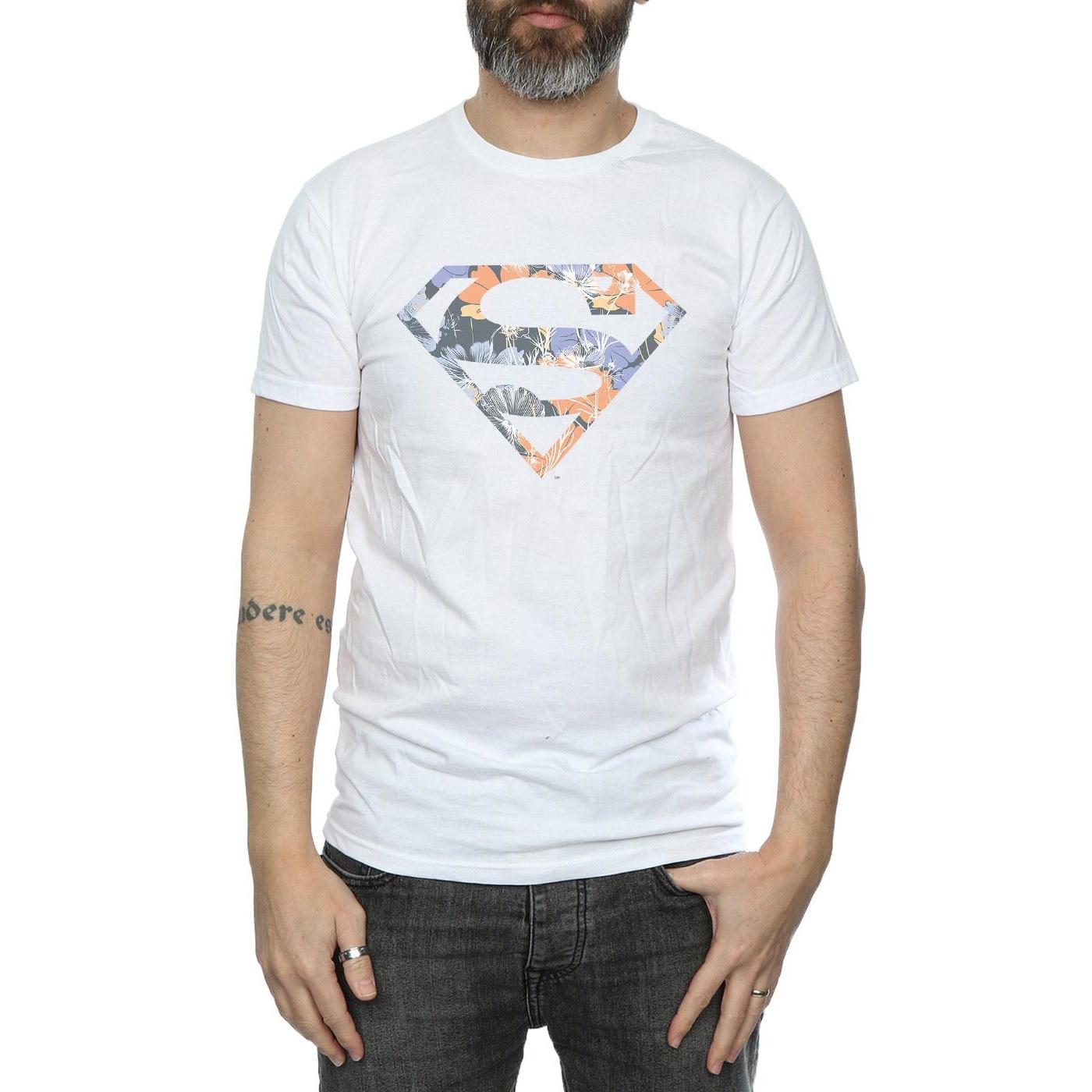 DC COMICS Superman Floral Logo T-Shirt