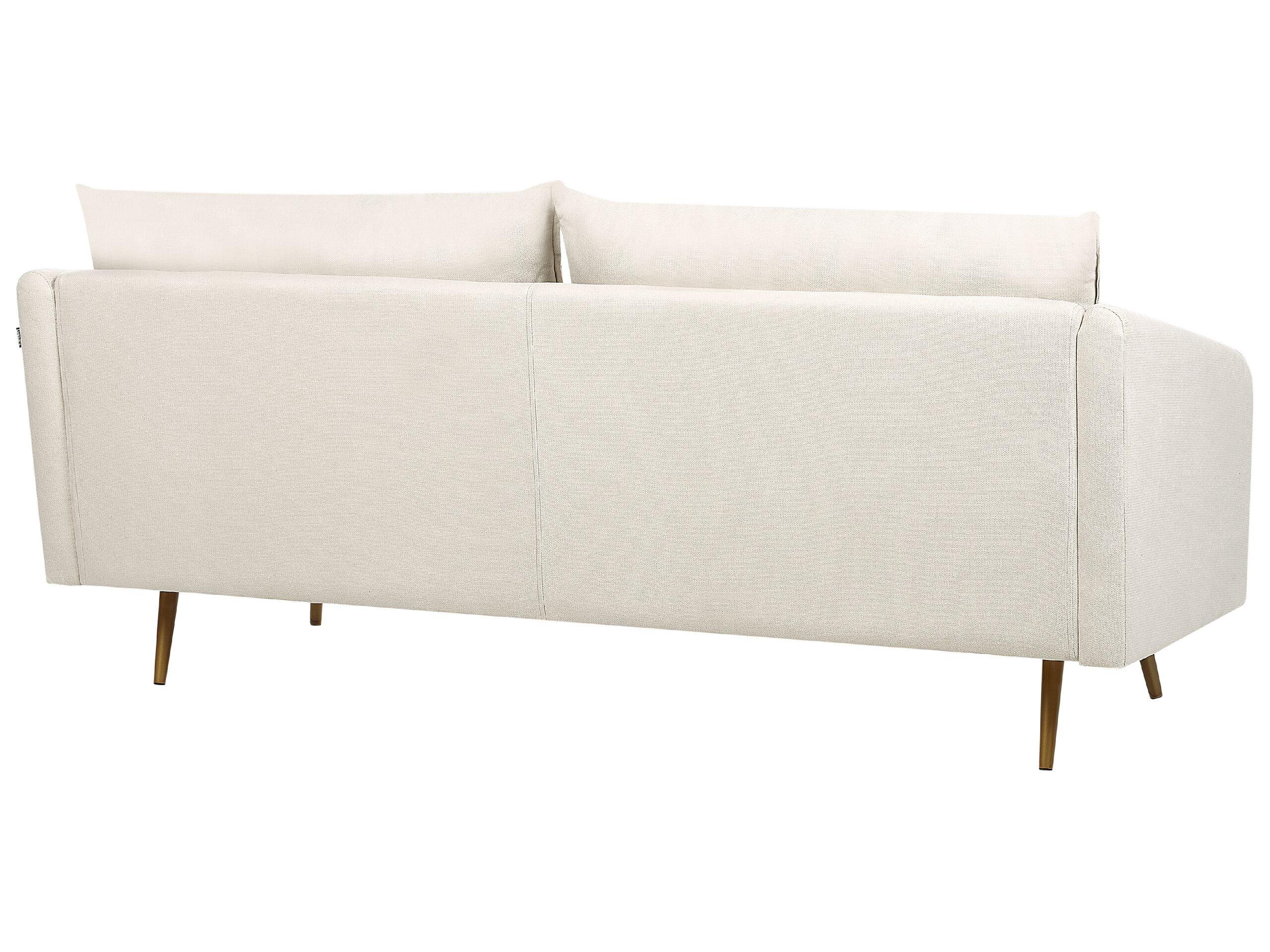 Beliani 3 Sitzer Sofa aus Polyester Retro MAURA