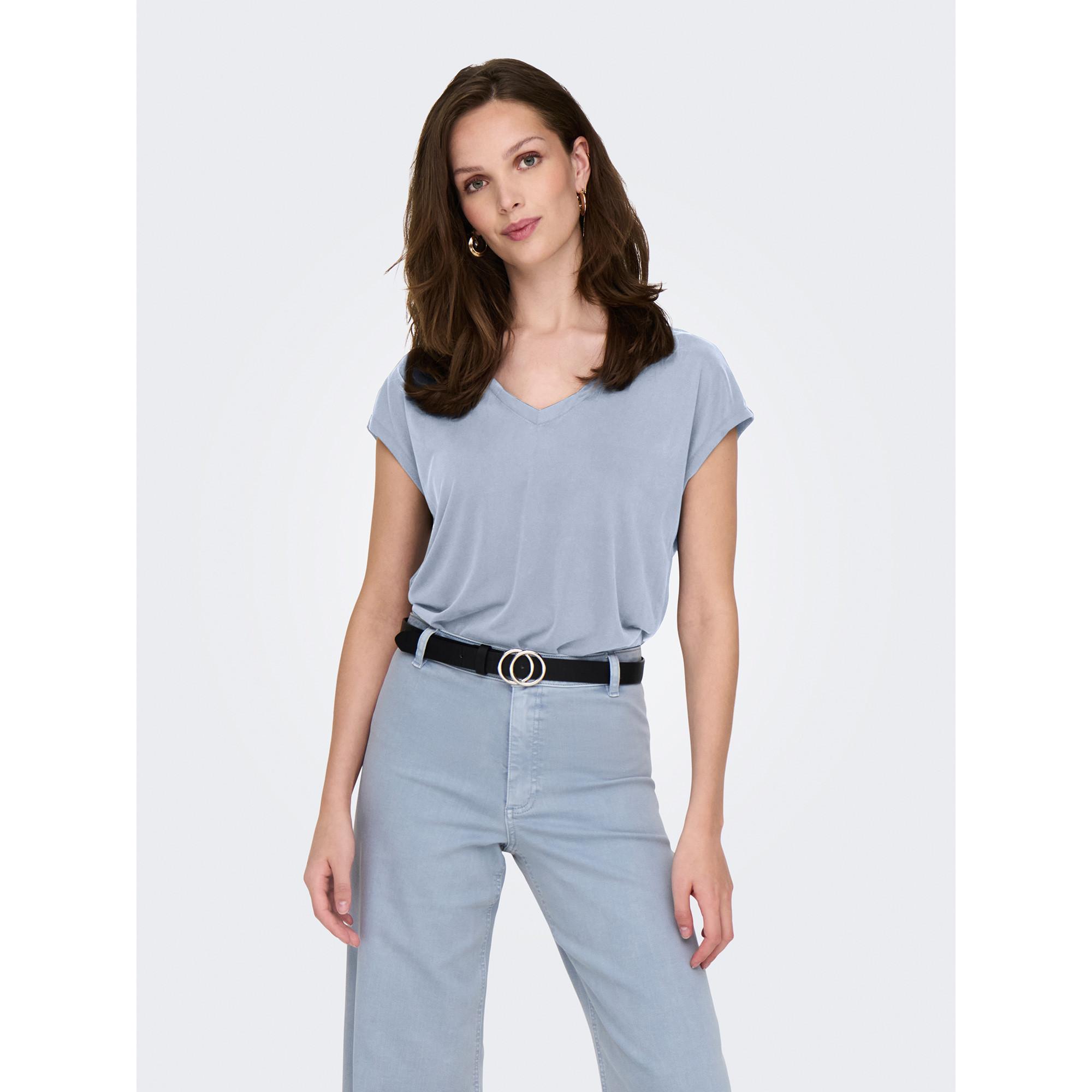 ONLY Hannah Kurzarm V-Ausschnitt Top