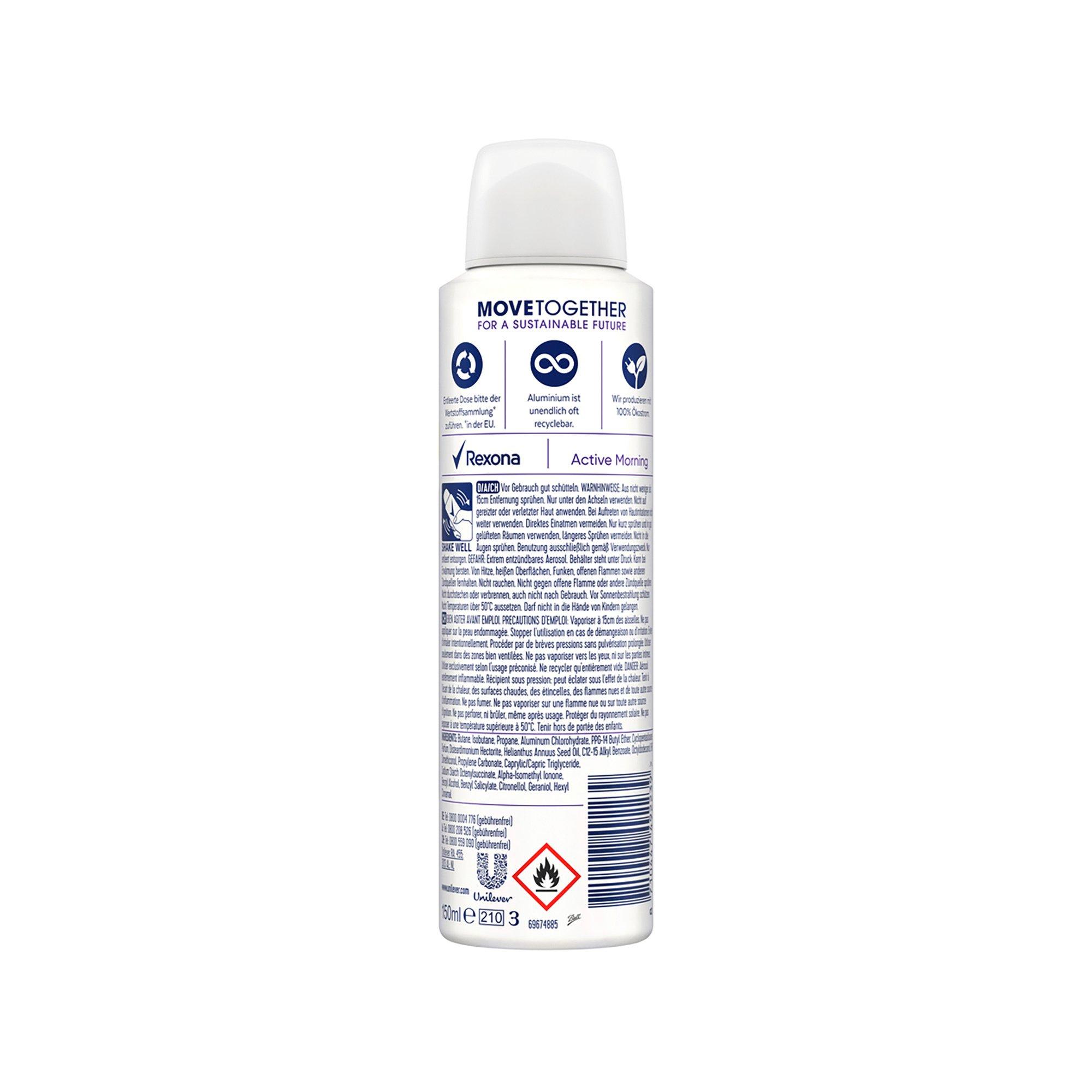 Rexona Active Morning Aerosol Anti-Transpirant Deospray Active Morning