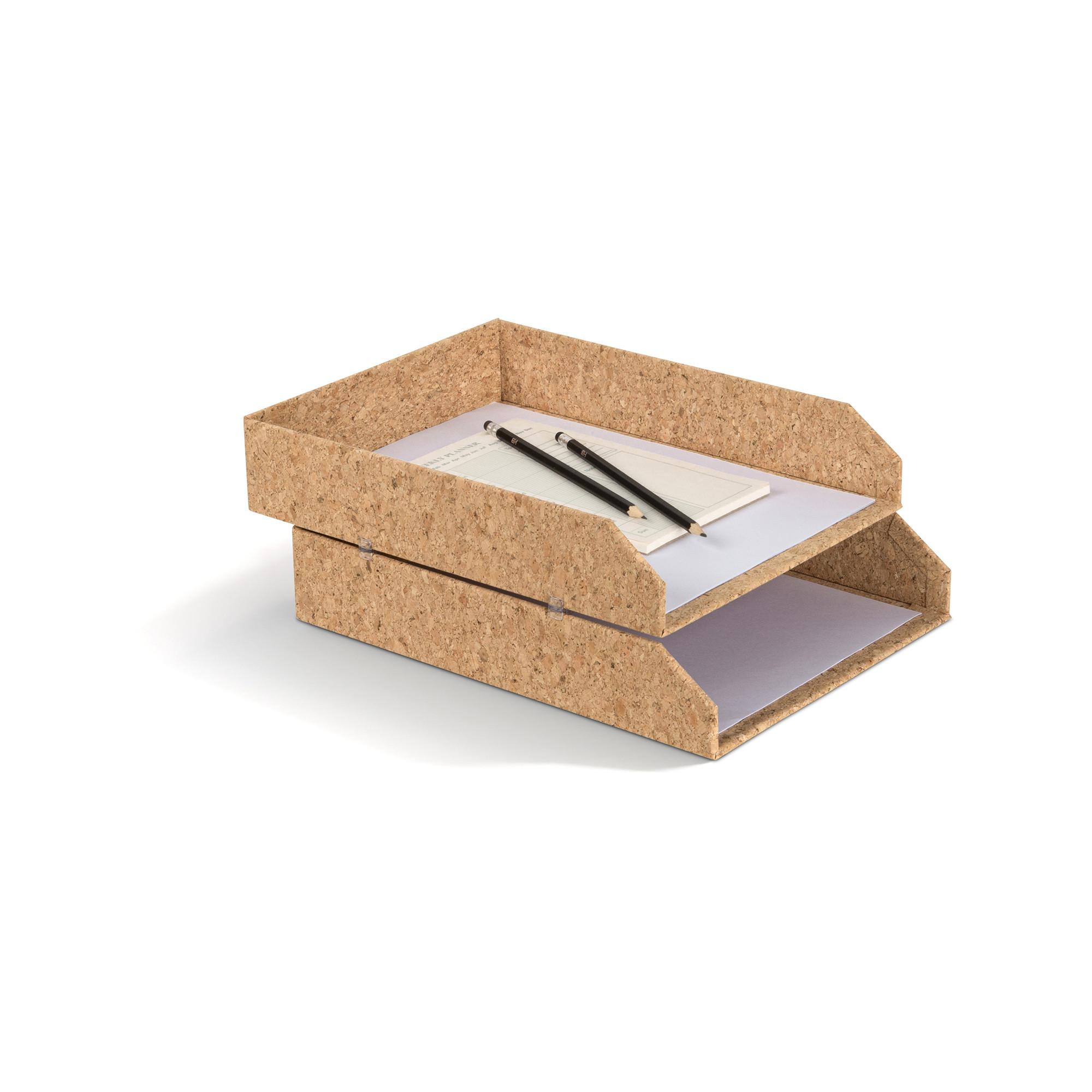 Bigso Box of Sweden Stapelbare Briefablagen, 2er-Satz Hakan