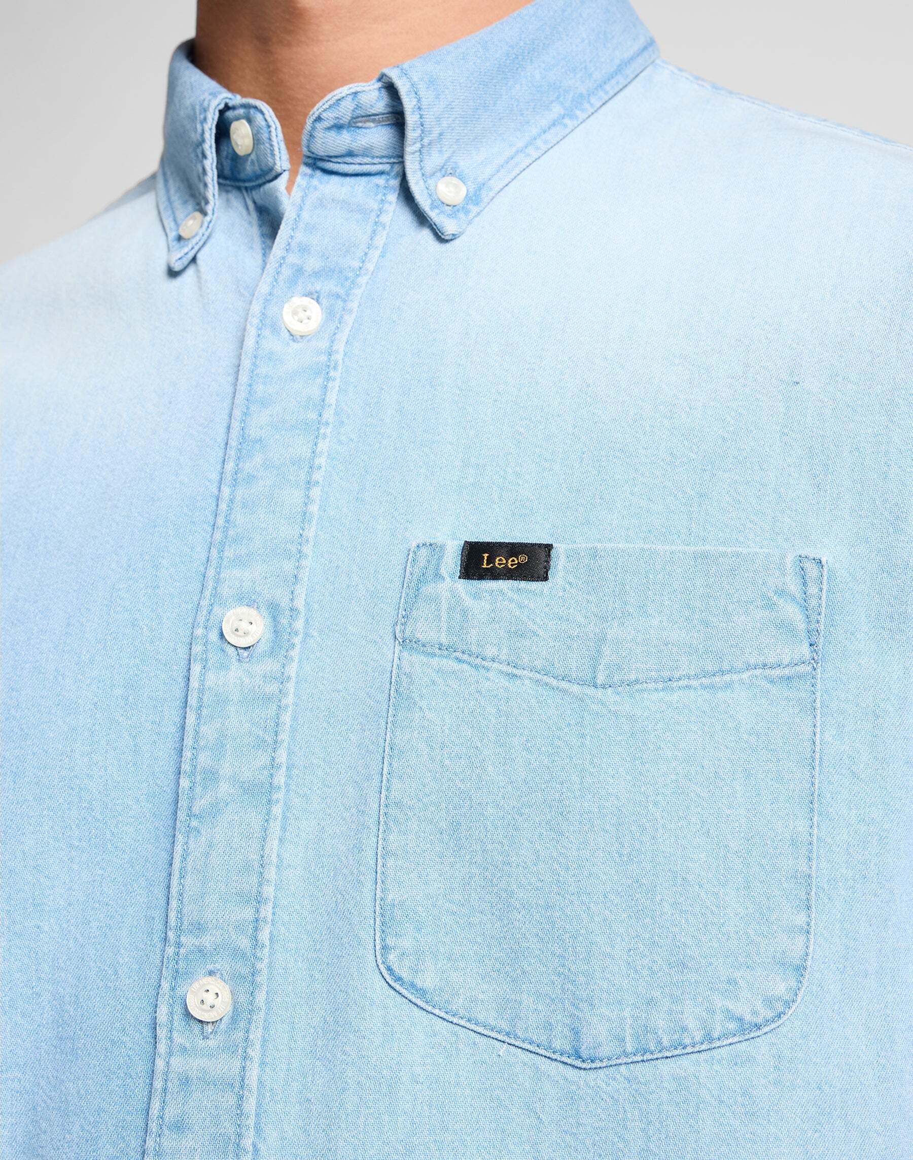 Lee Button Down Kurzarm Jeanshemd