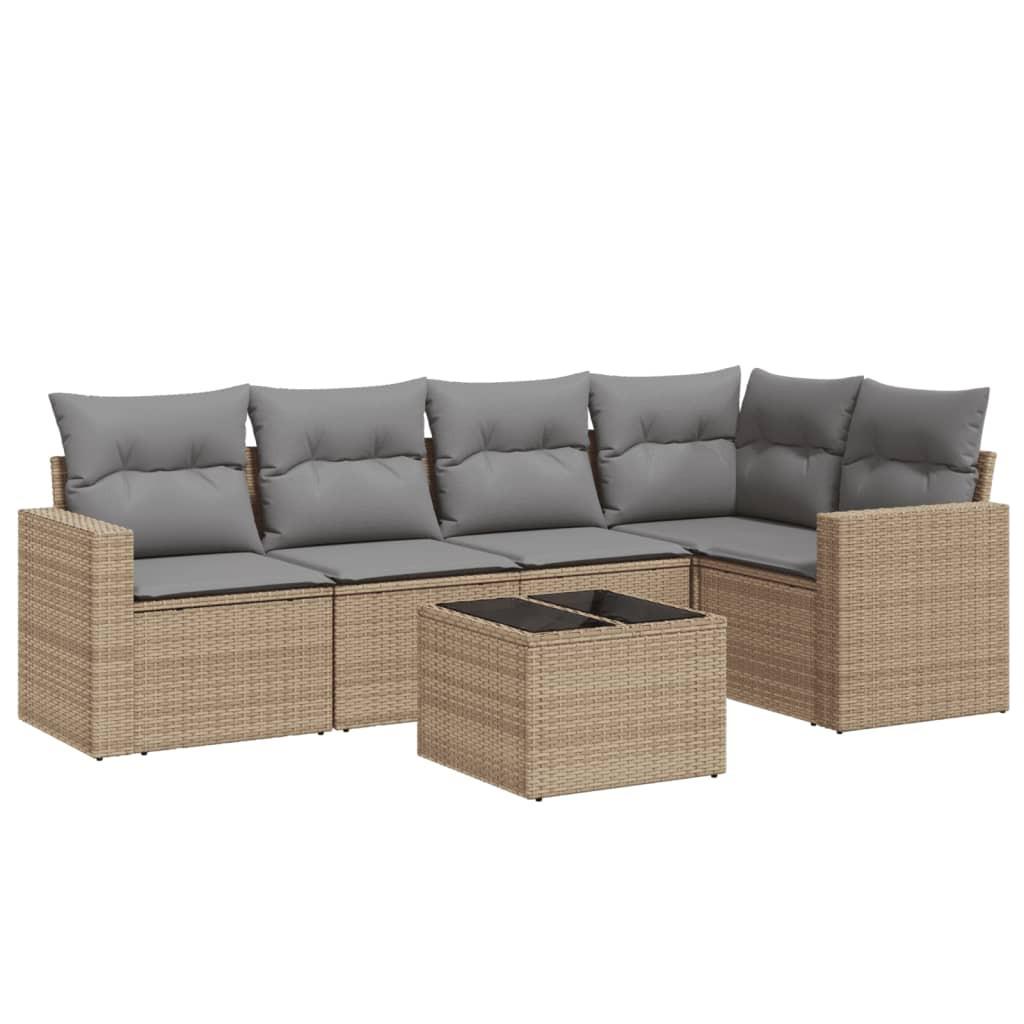 VidaXL Garten sofagarnitur poly-rattan
