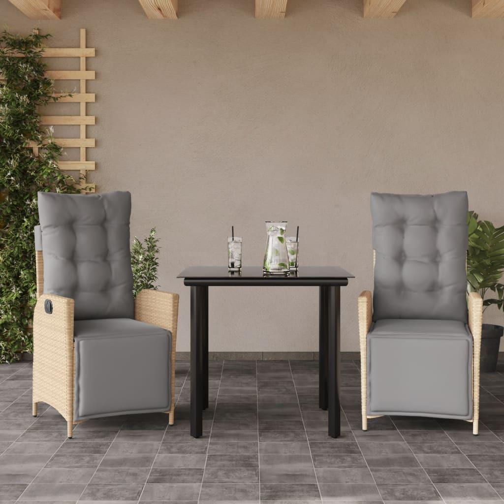 VidaXL Garten essgruppe poly-rattan