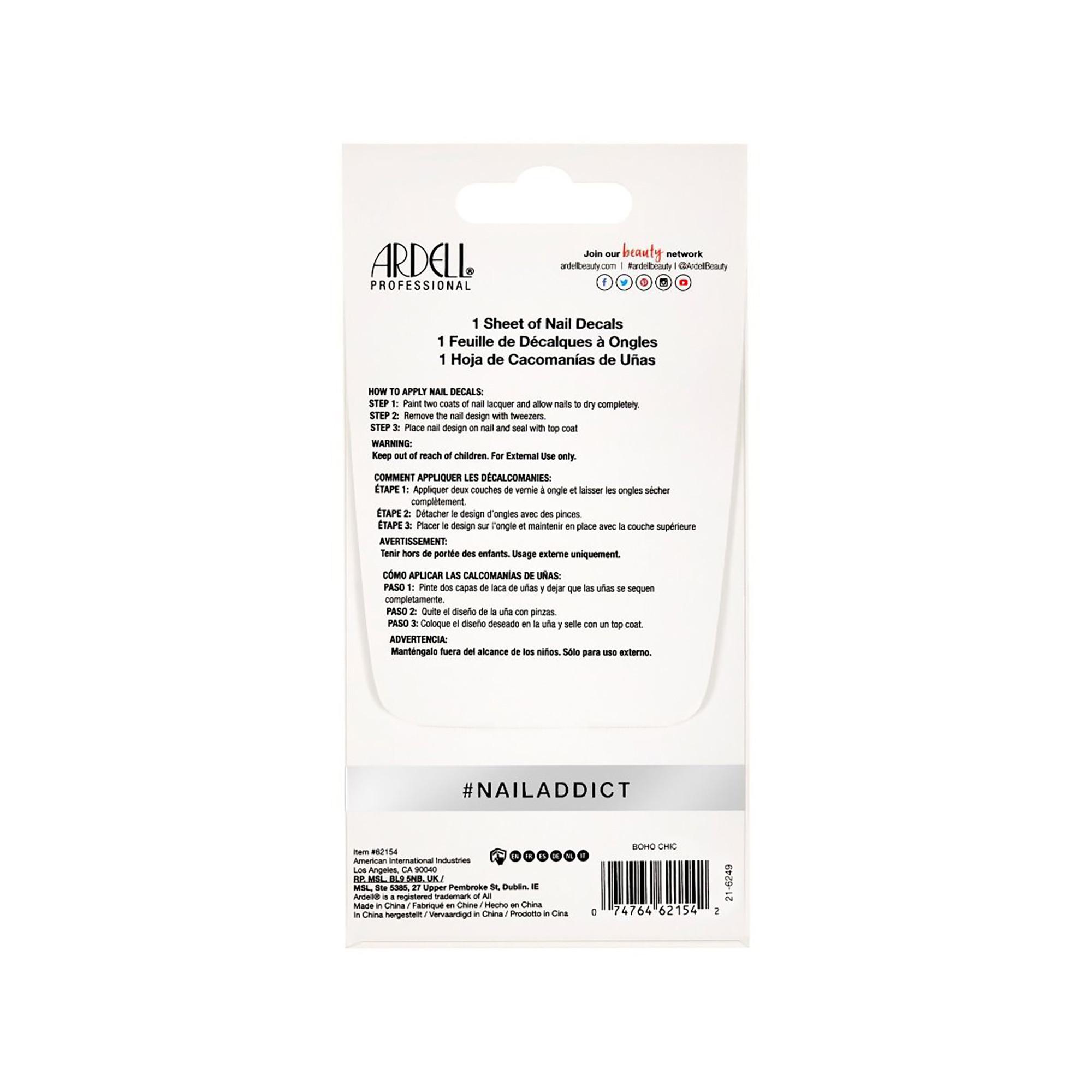 ARDELL Nail Addict Nail Art Decals - Boho Chic