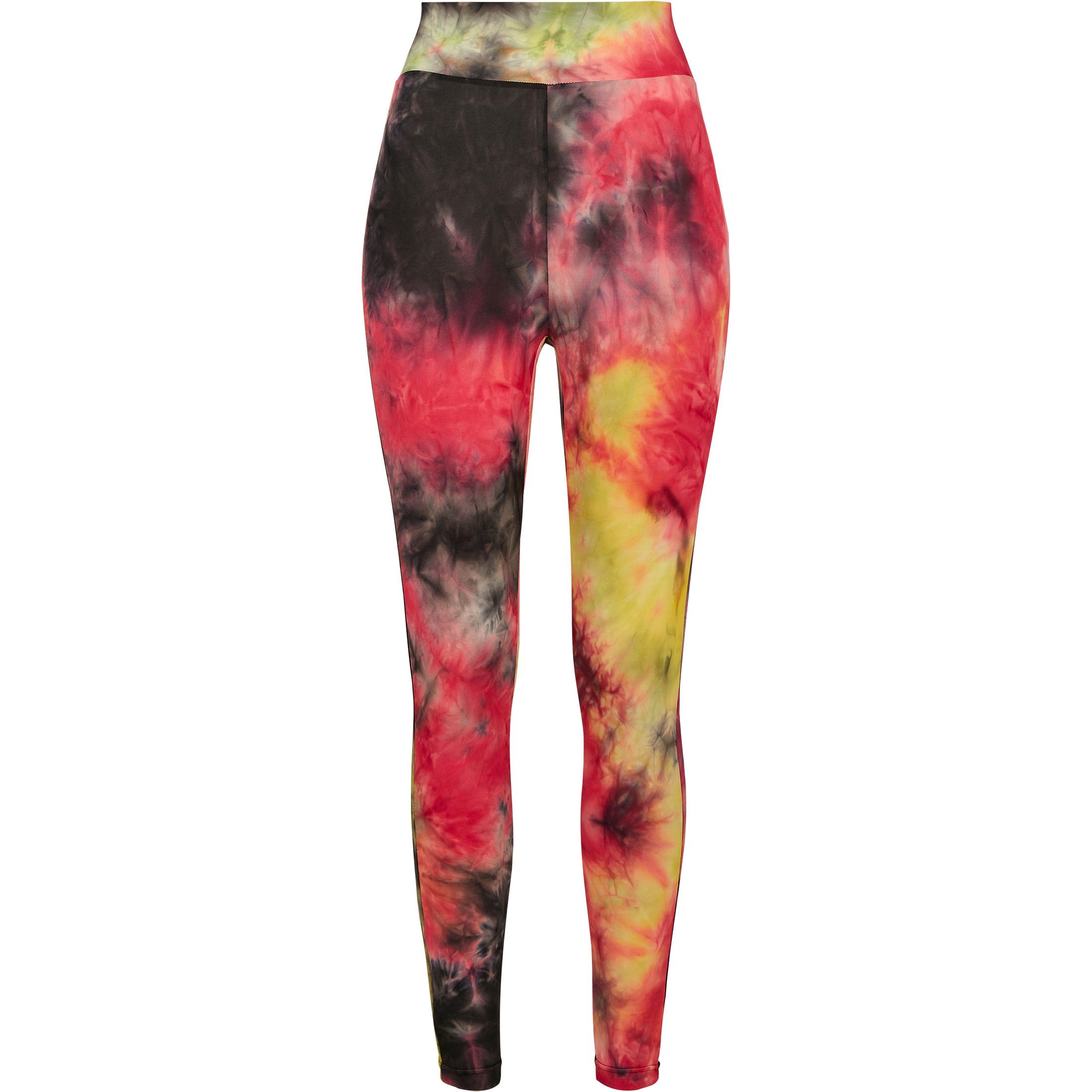URBAN CLASSICS legging damen urban claic tie dye high wait