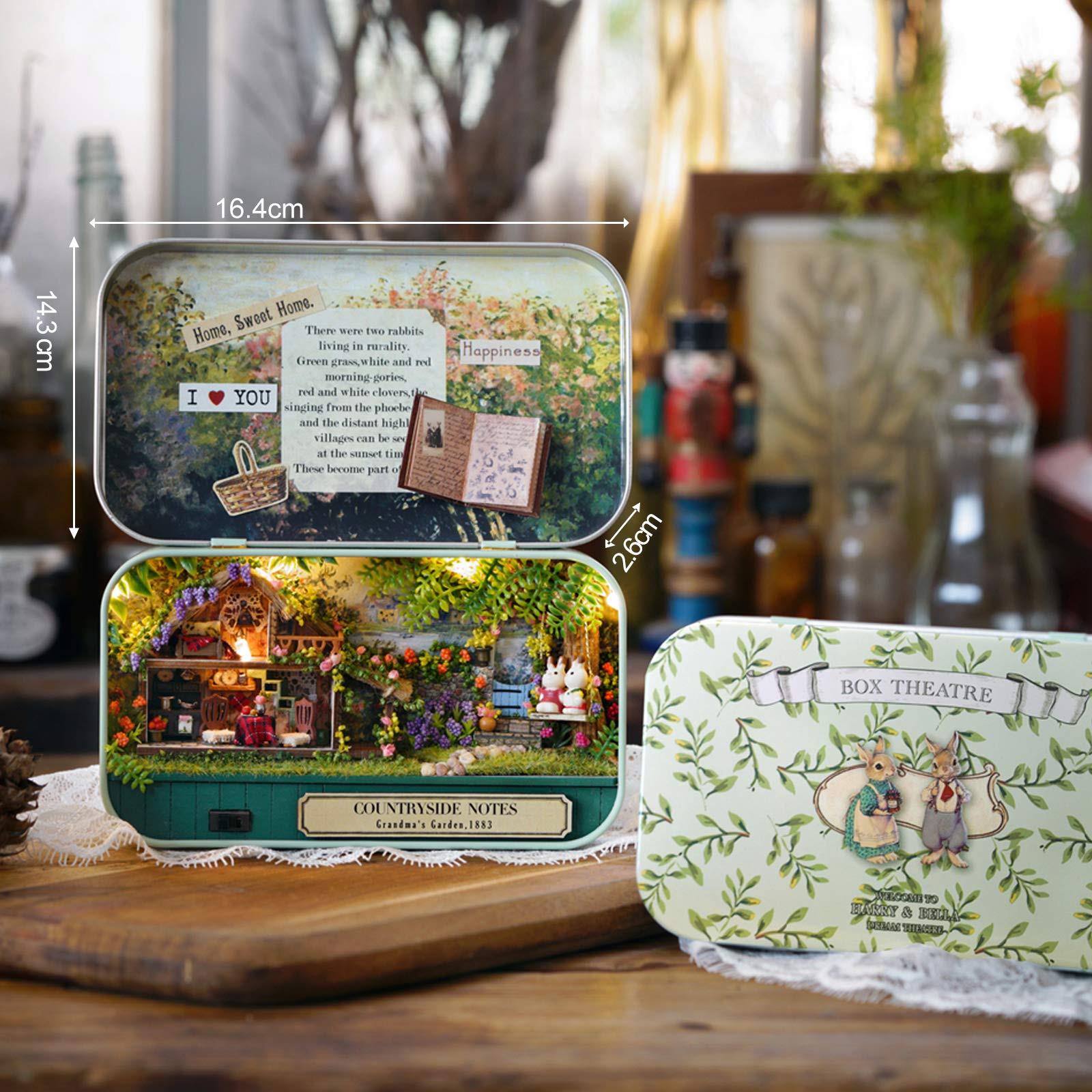 Activity-board DIY Miniatur Haus Kit in Box zu bauen, Handmade Mini Theater Craft Kit, Kreative Craft Geschenke