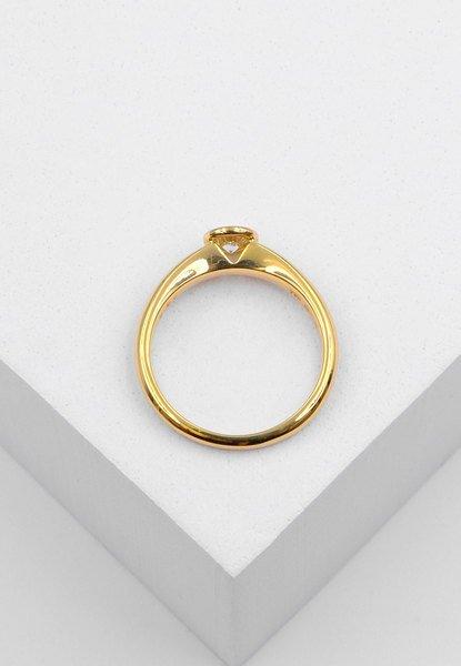 MUAU Schmuck Solitaire Ring Diamant 0.30ct. Gelbgold 750