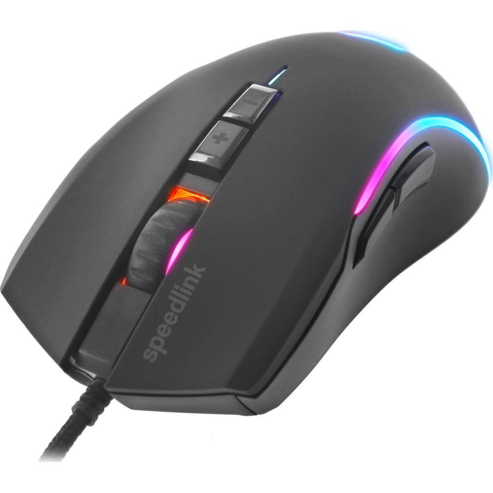 SPEEDLINK SPEEDLINK ZAVOS Gaming Mouse SL-680022-RRBK Wired, Rubber-Black