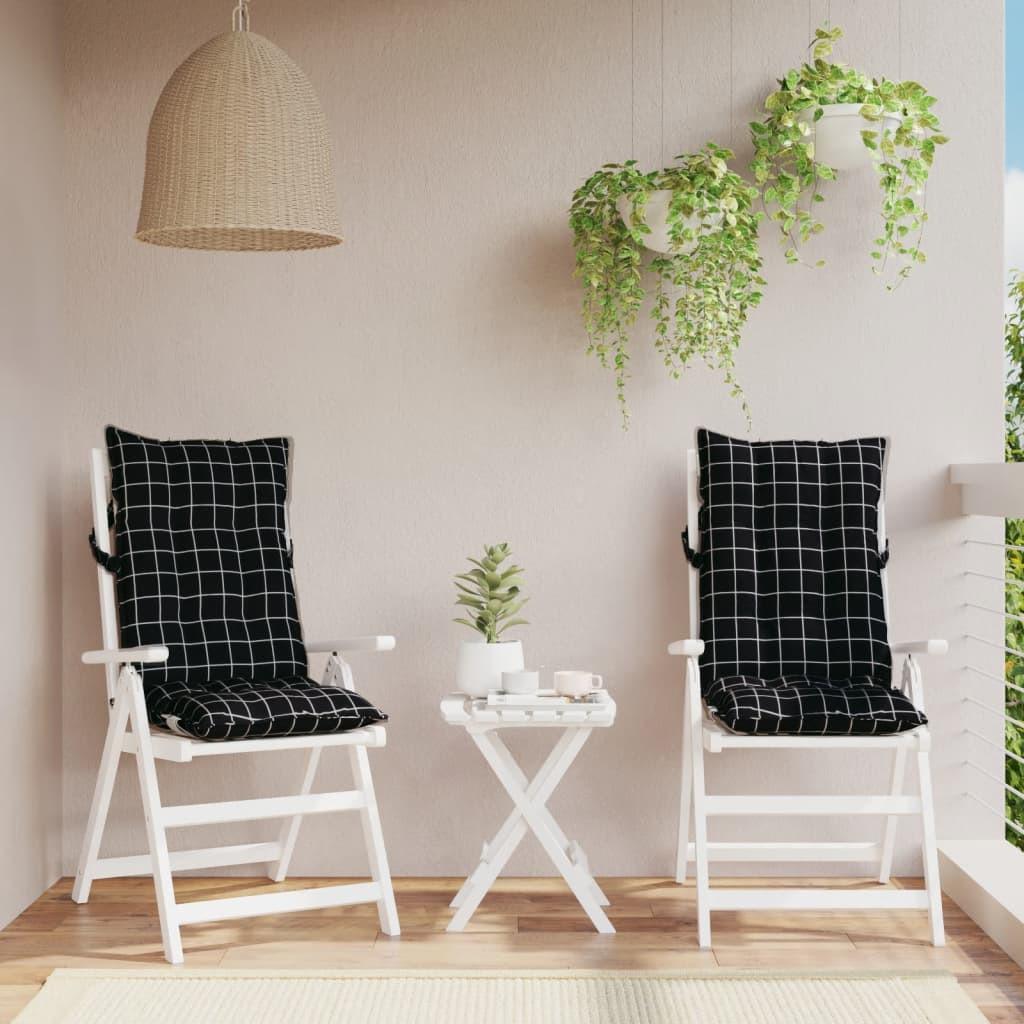 VidaXL Gartenstuhlauflage für hochlehner gewebe